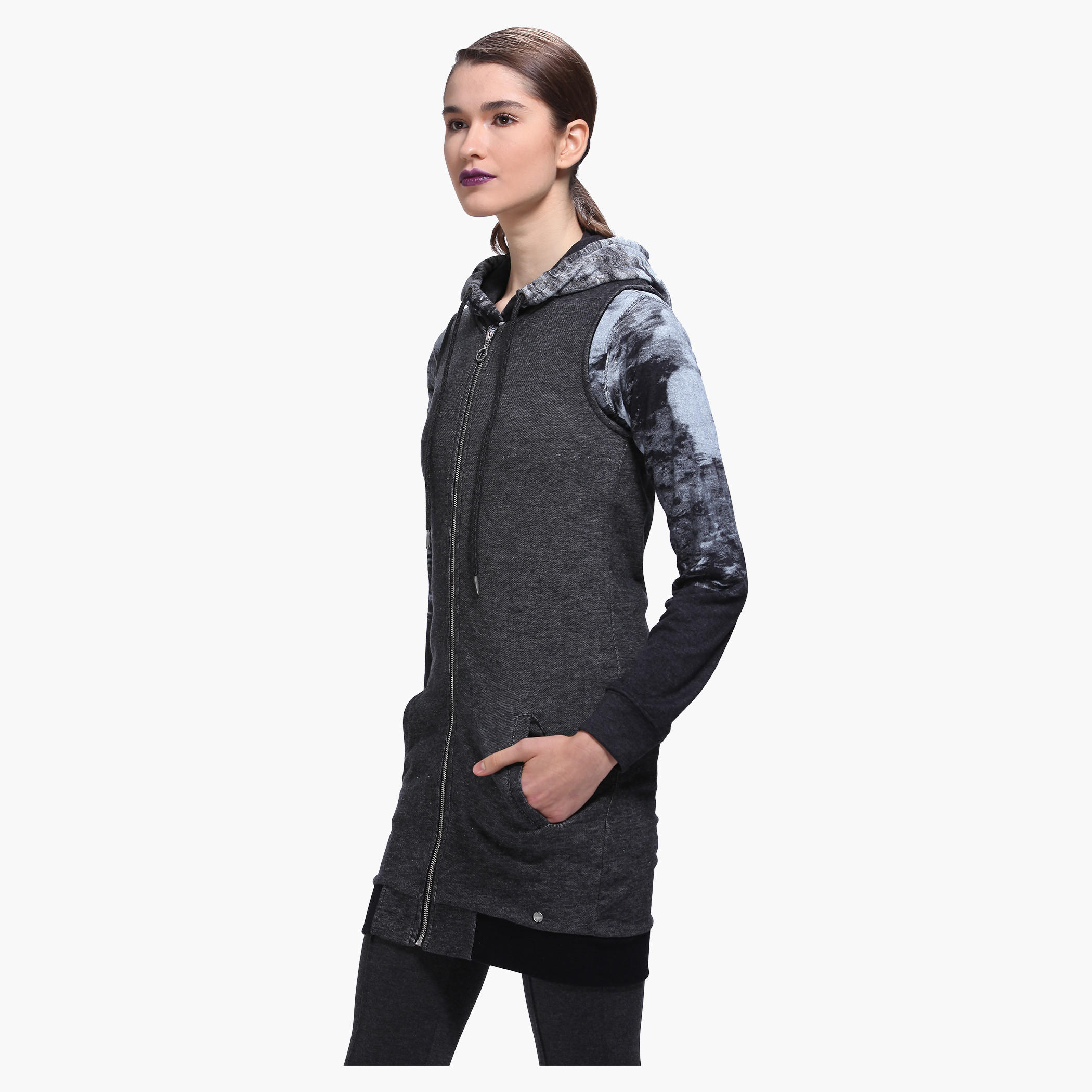 Lee Cooper Longline Bomber in Long Sleeves-women-winterwear-hoodiesandsweatshirts-sweatshirts-image-8