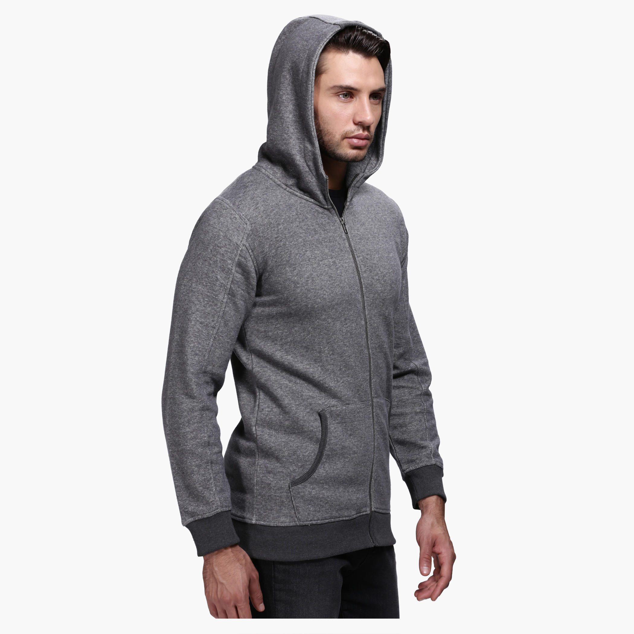 Lee Cooper Sweatshirt with Hood and Long Sleeves-men-winterwear-hoodiesandsweatshirts-image-3
