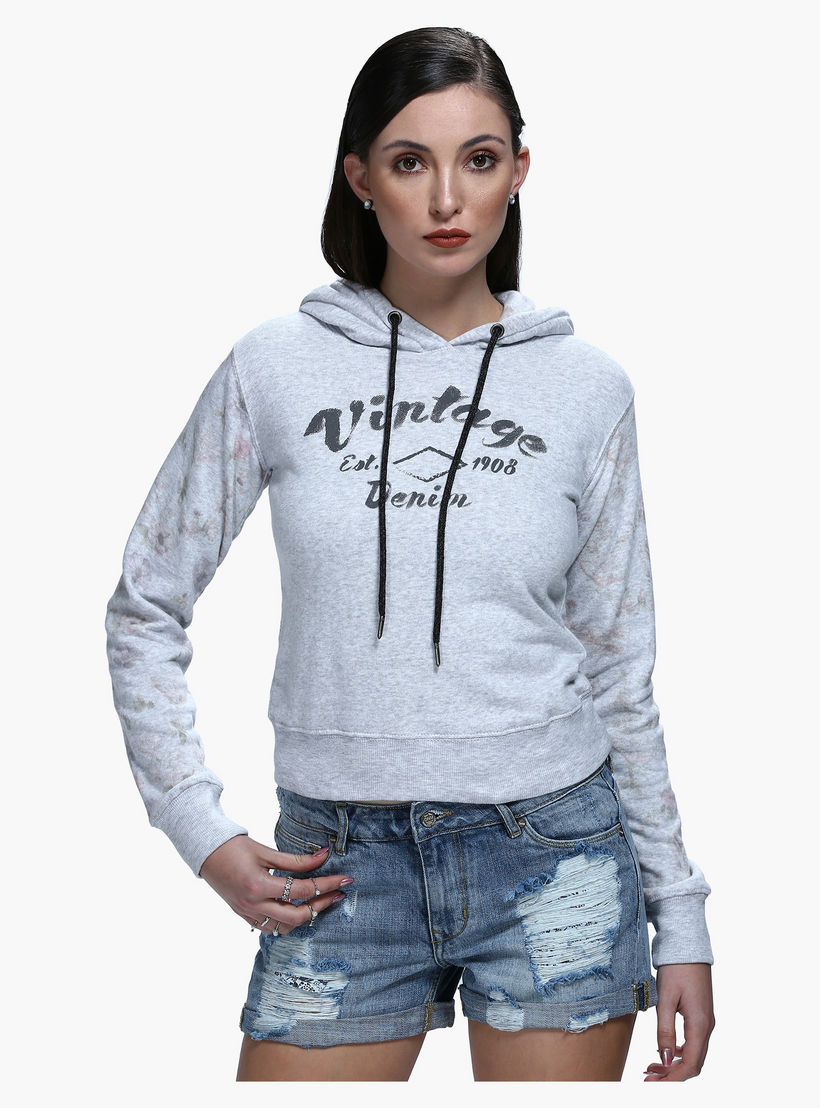 Lee Cooper Printed Sweatshirt with Hood-women-winterwear-hoodiesandsweatshirts-sweatshirts-image-1