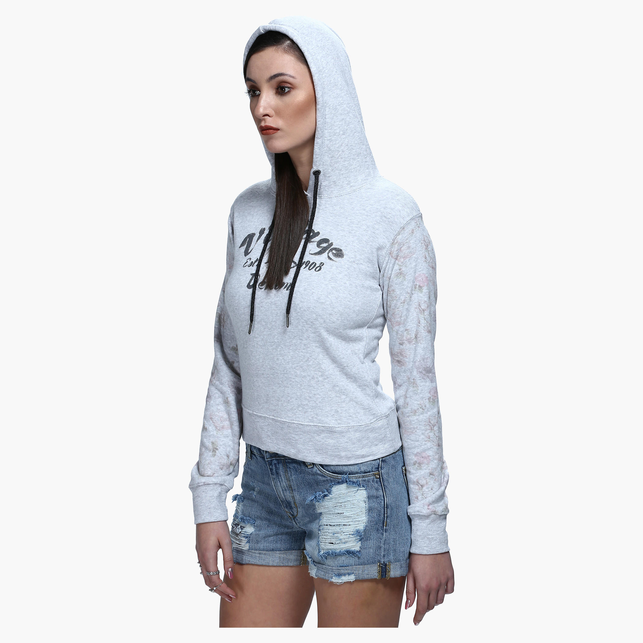 Lee Cooper Printed Sweatshirt with Hood-women-winterwear-hoodiesandsweatshirts-sweatshirts-image-3