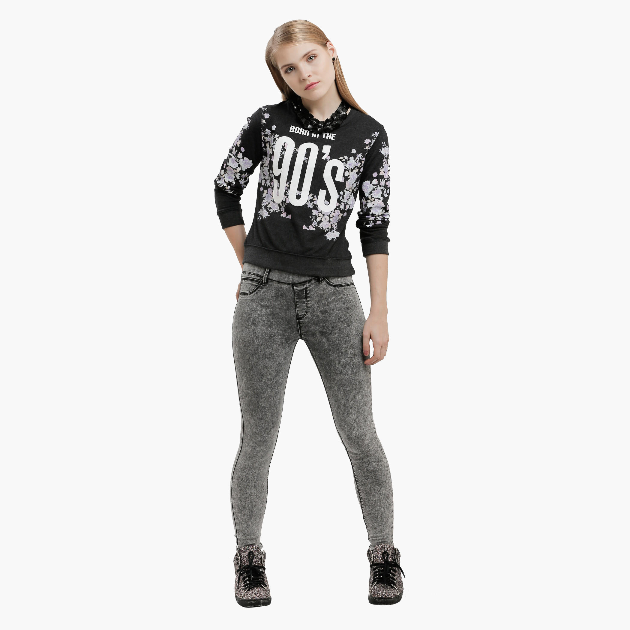 Lee Cooper Printed Sweatshirt-women-winterwear-hoodiesandsweatshirts-sweatshirts-image-1