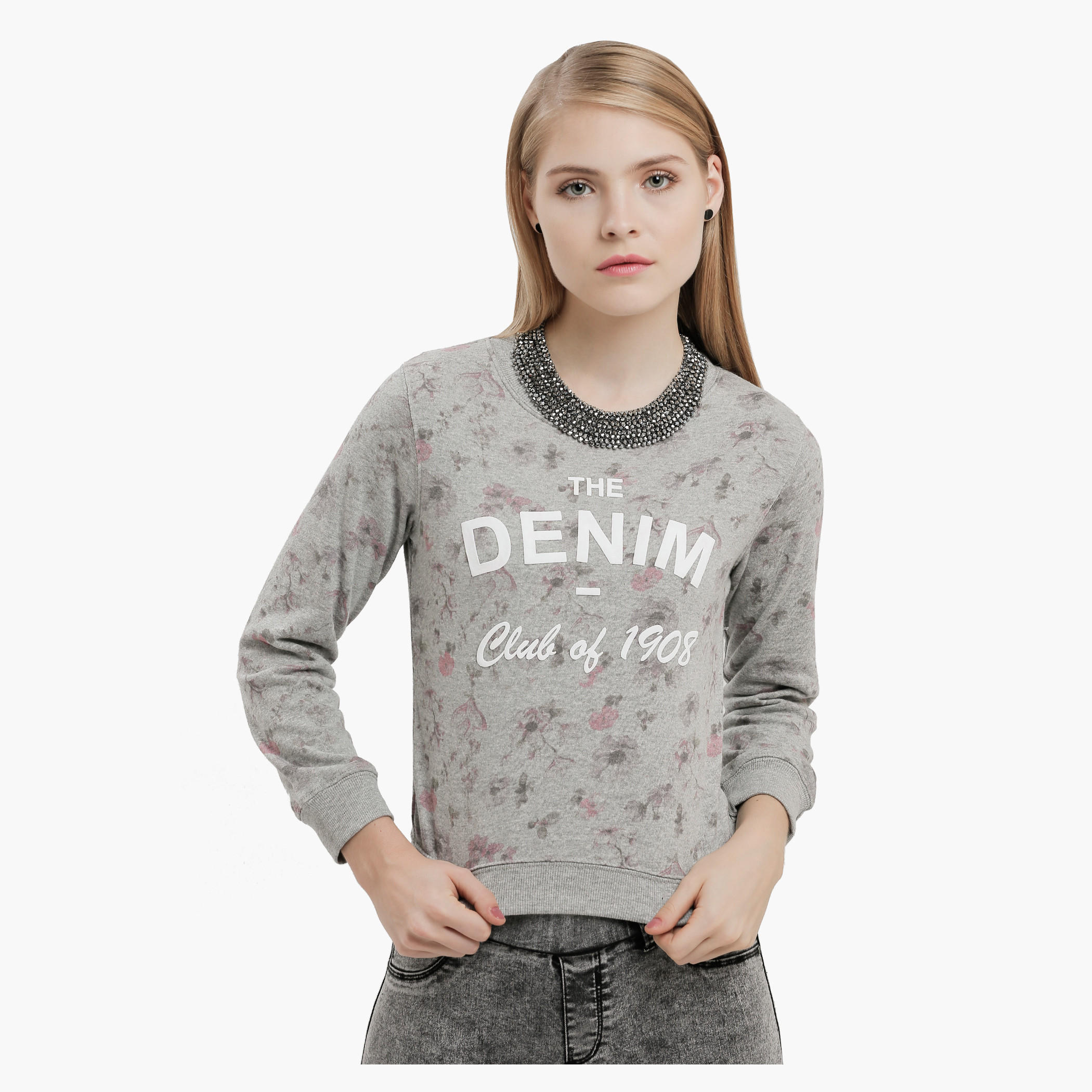 Lee Cooper Printed Sweatshirt-women-winterwear-hoodiesandsweatshirts-sweatshirts-image-1