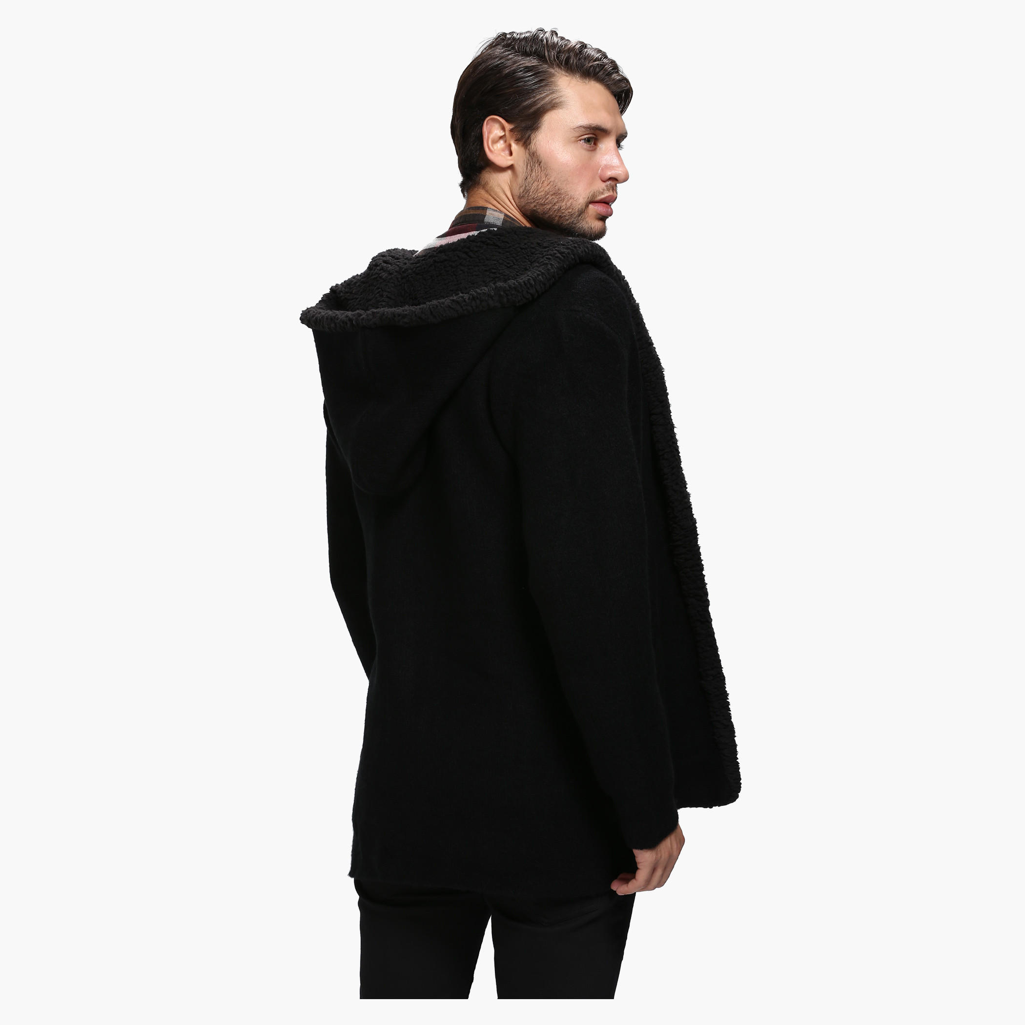 Lee Cooper Waterfall Sweater with Hood and Long Sleeves-men-clothing-sweatersandpullovers-image-2