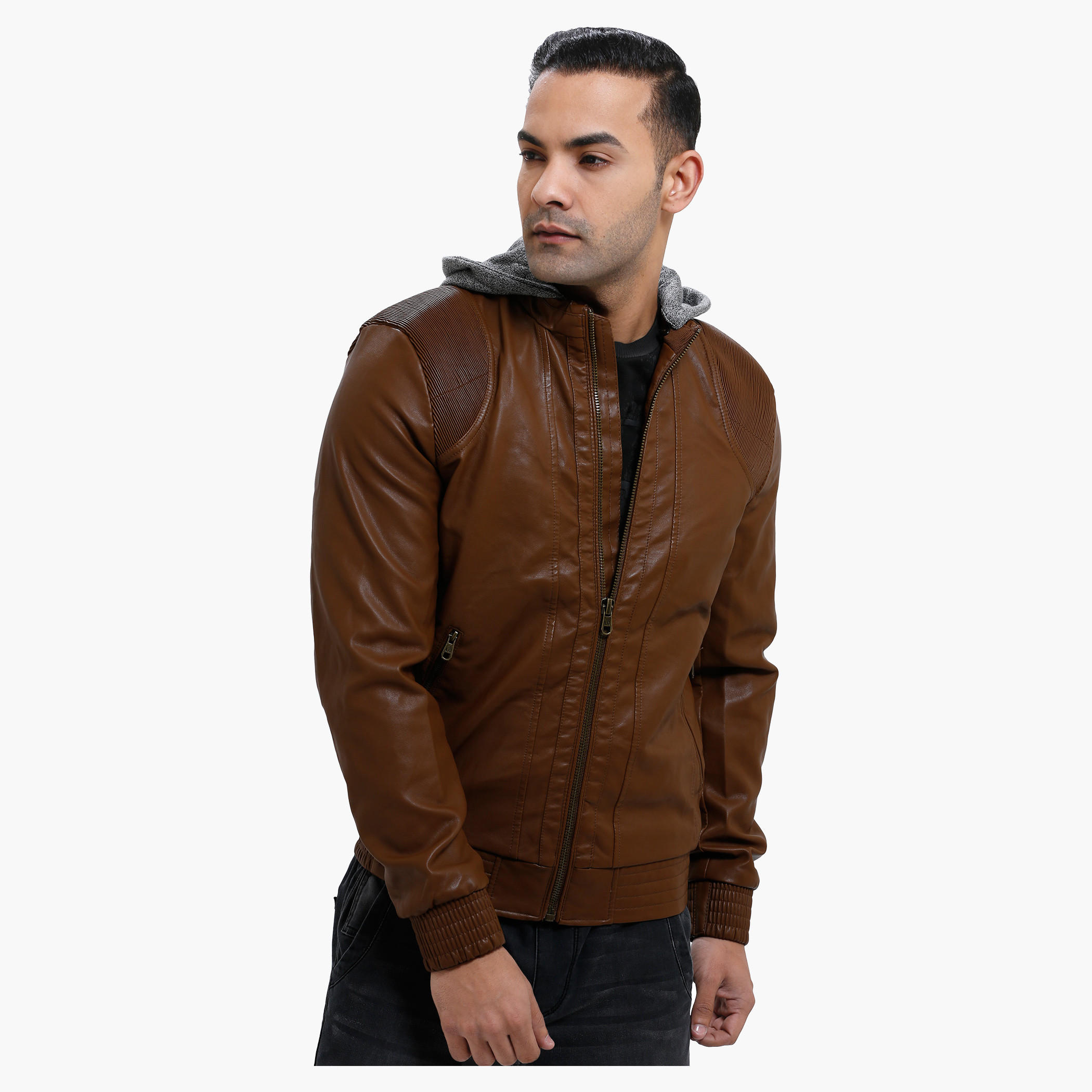 Lee Cooper Hooded Jacket with Long Sleeves-men-clothing-jacketsandblazers-jackets-image-1