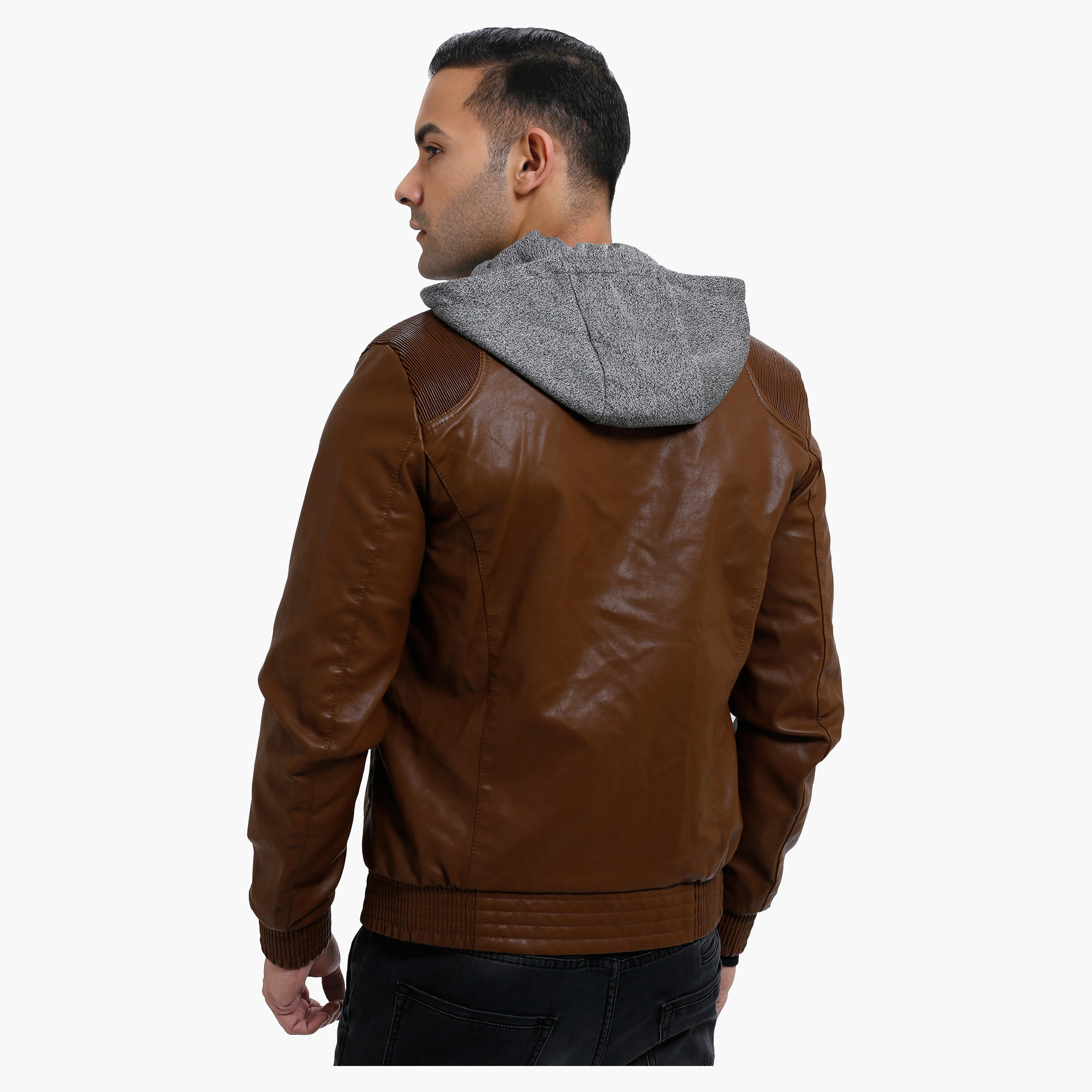 Lee Cooper Hooded Jacket with Long Sleeves-men-clothing-jacketsandblazers-jackets-image-2