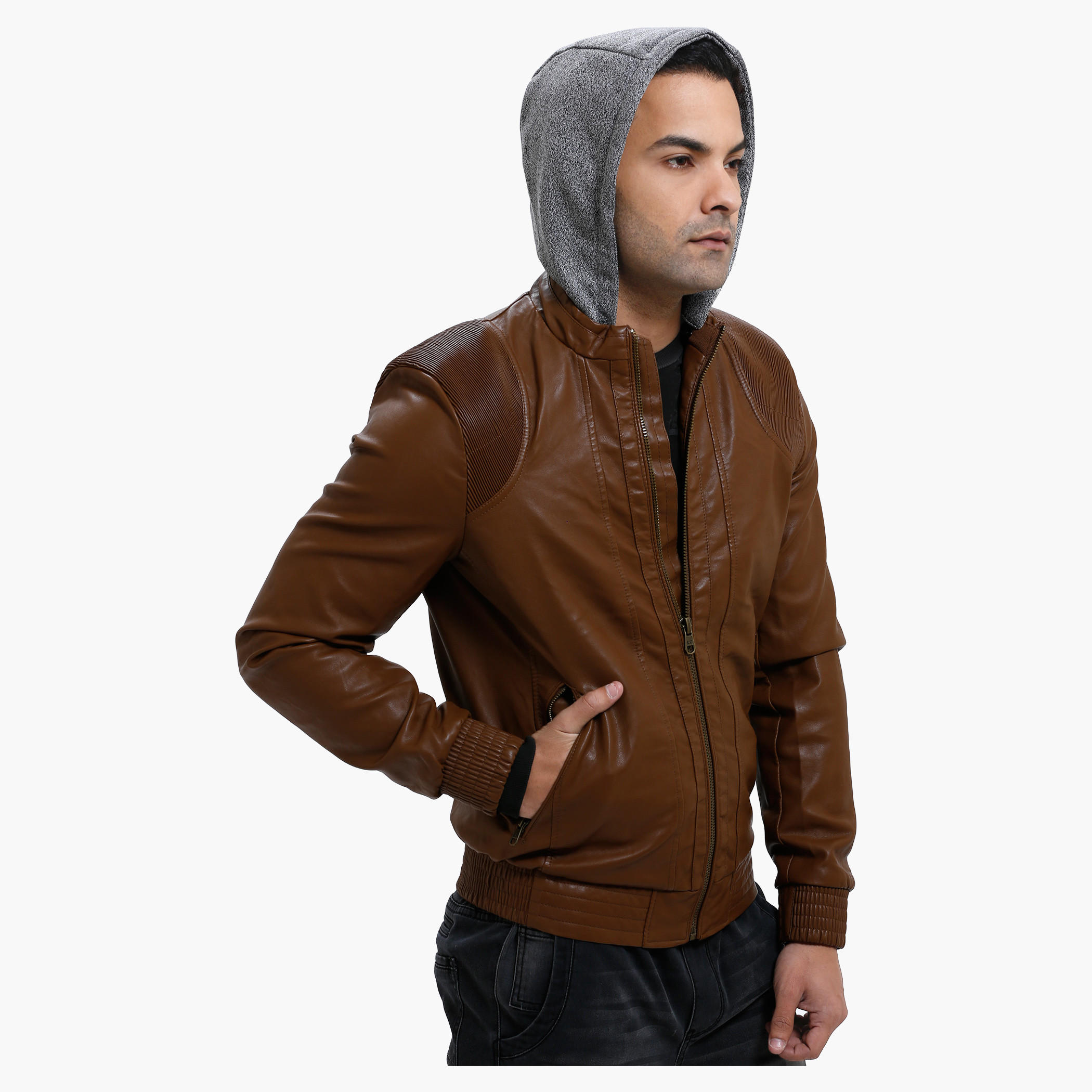 Lee Cooper Hooded Jacket with Long Sleeves-men-clothing-jacketsandblazers-jackets-image-3