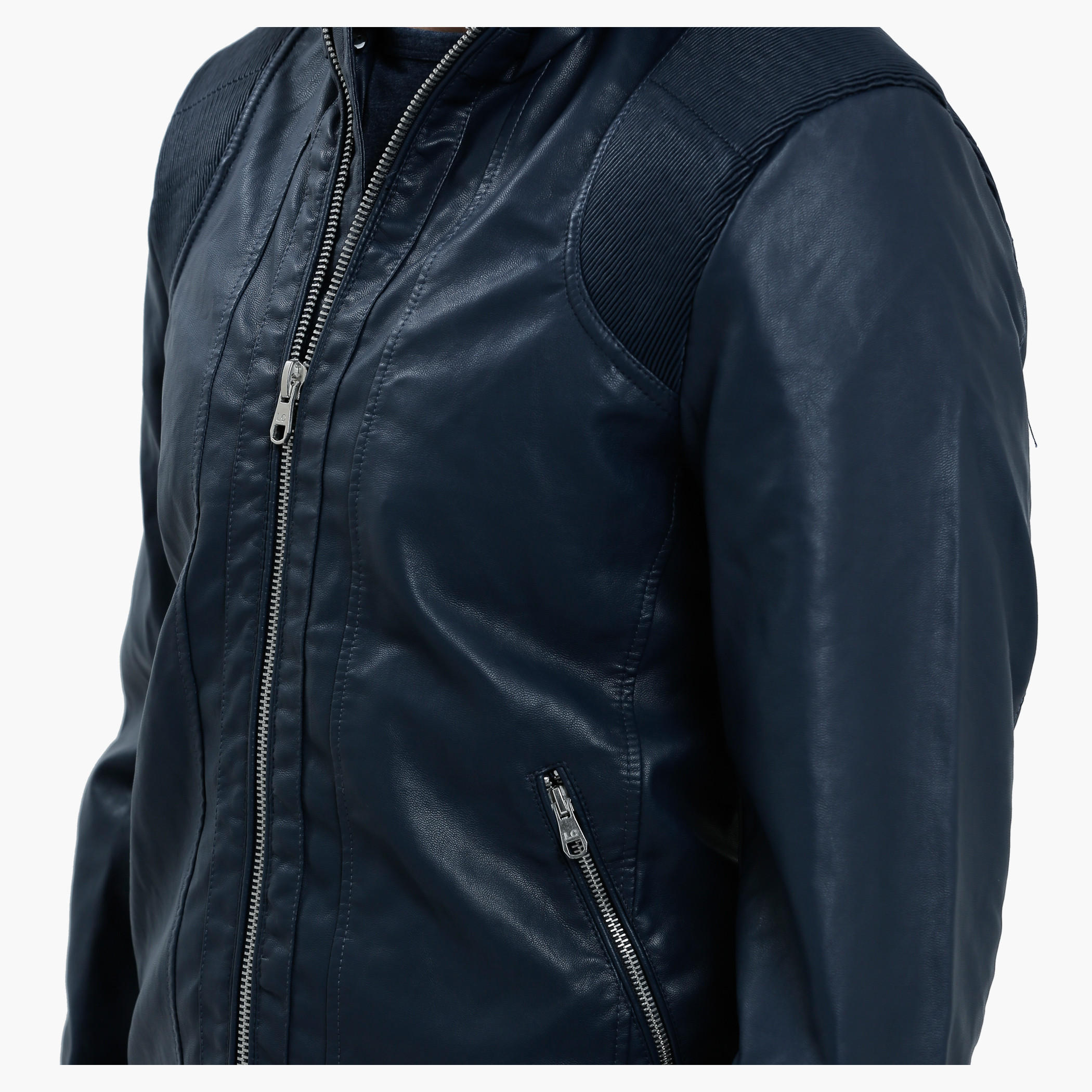 Lee Cooper Hooded Jacket with Zip Detail and Long Sleeves-men-clothing-jacketsandblazers-jackets-image-4