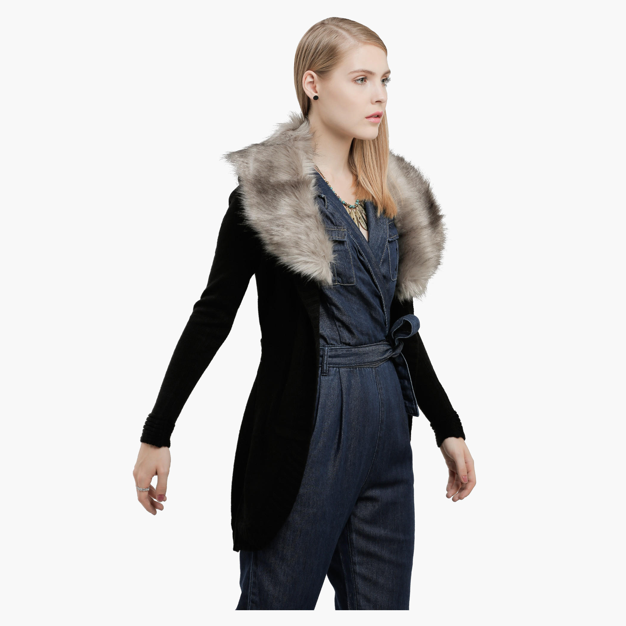 Lee Cooper Long Sleeves Sweater with Plush Collar-women-clothing-cardigansandjumpers-jumpers-image-3