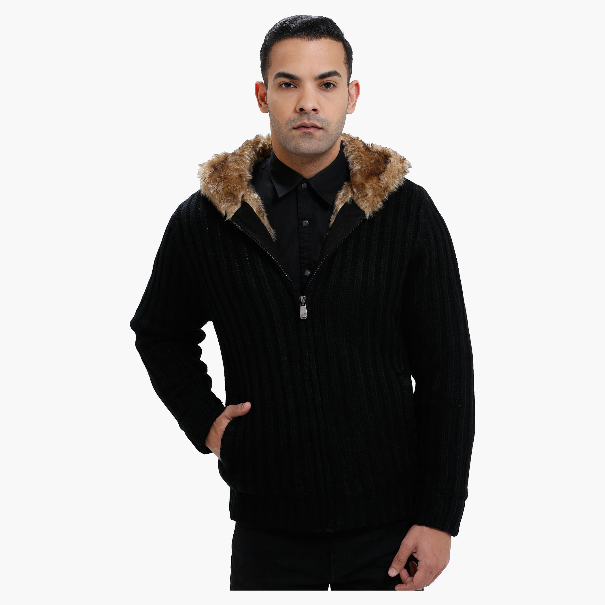 Lee Cooper Hooded Sweater with Long Sleeves-men-clothing-sweatersandpullovers-image-1