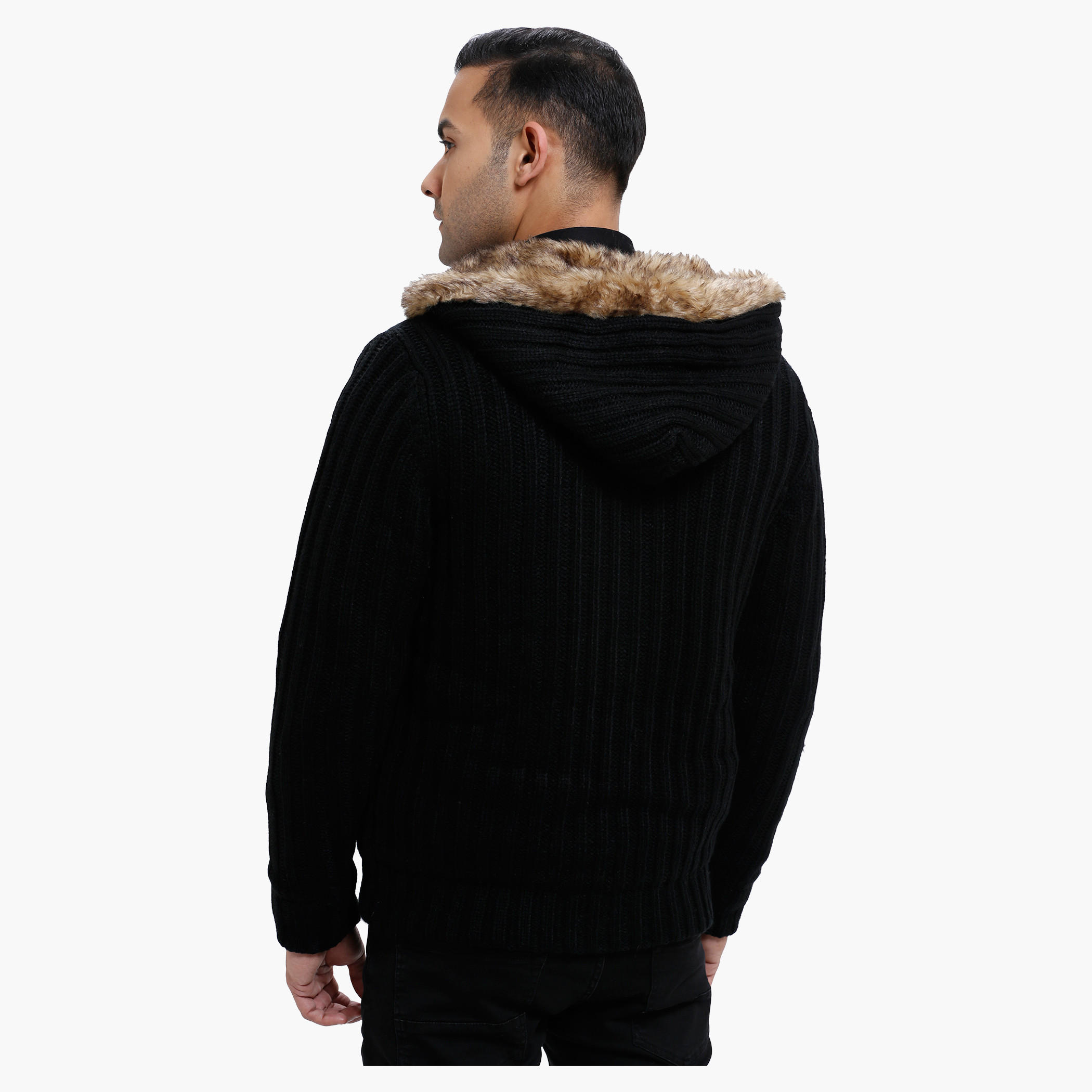 Lee Cooper Hooded Sweater with Long Sleeves-men-clothing-sweatersandpullovers-image-2