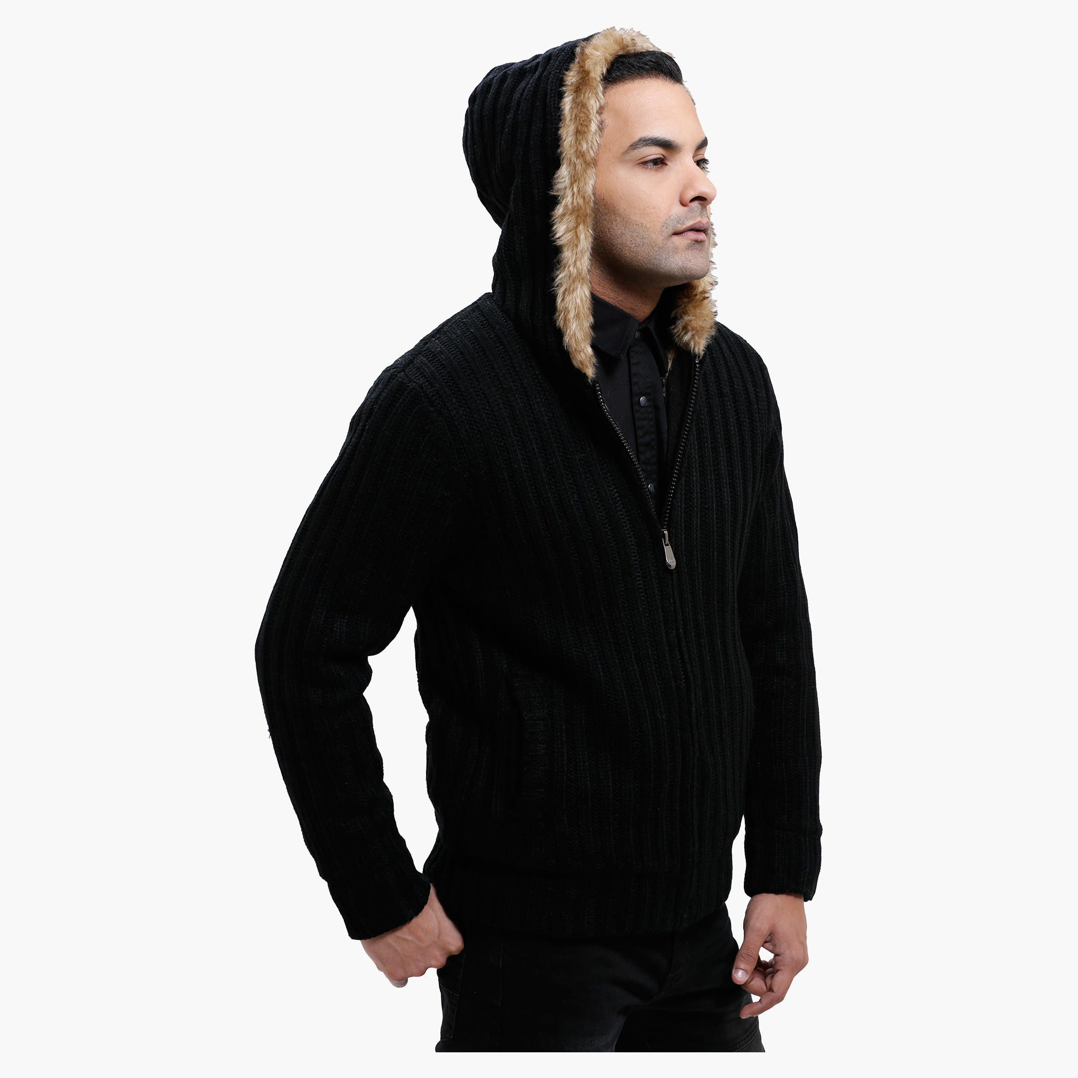 Lee Cooper Hooded Sweater with Long Sleeves-men-clothing-sweatersandpullovers-image-3