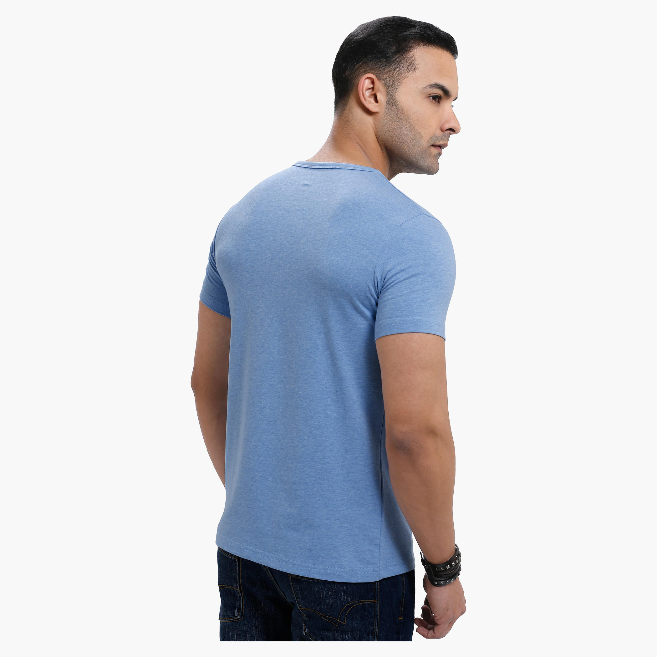 Lee Cooper Crew Neck T-Shirt with Short Sleeves-men-clothing-tshirtsandpolos-tshirts-image-2