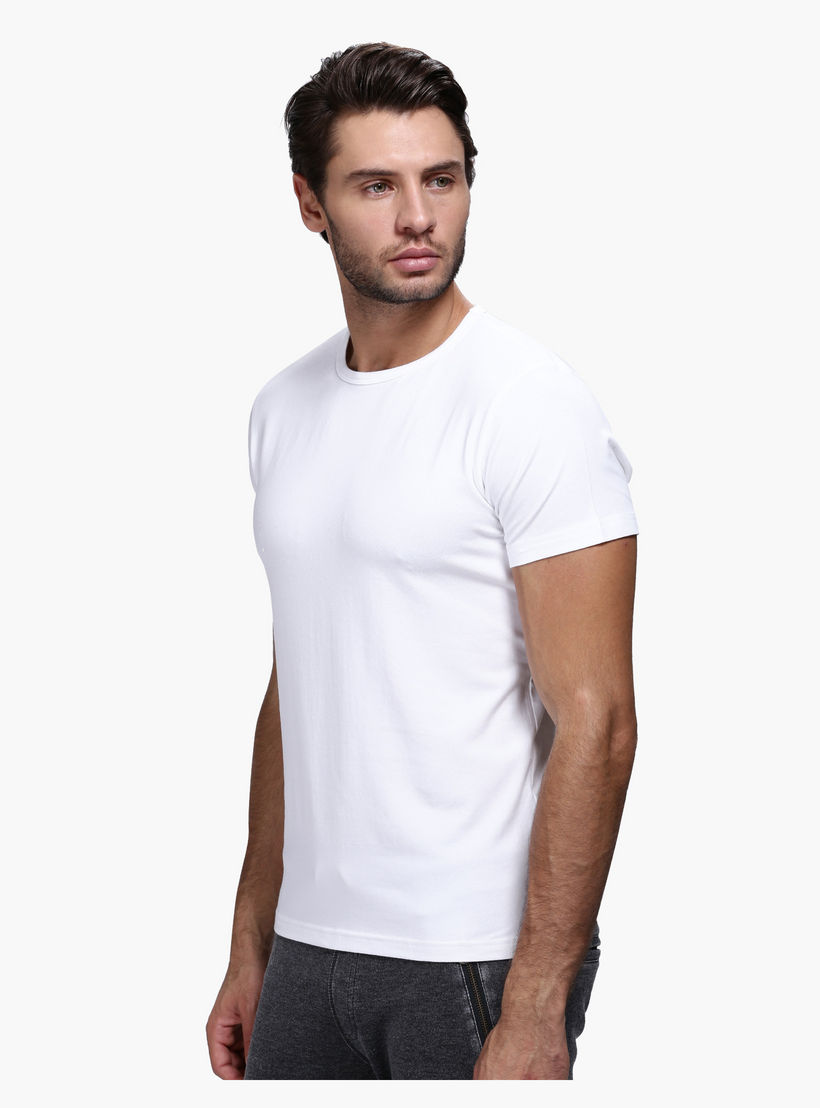 Lee Cooper Round Neck T-Shirt with Short Sleeves in Slim Fit-men-clothing-tshirtsandpolos-tshirts-image-3