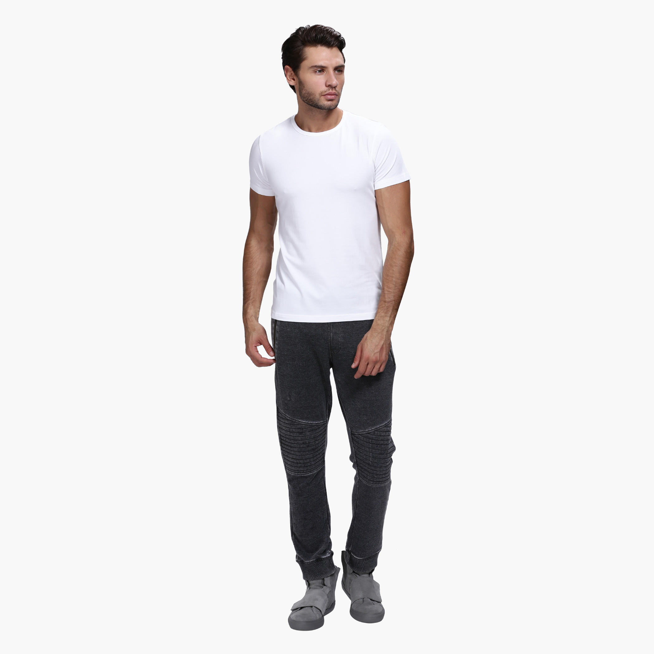 Lee Cooper Round Neck T-Shirt with Short Sleeves in Slim Fit-men-clothing-tshirtsandpolos-tshirts-image-5