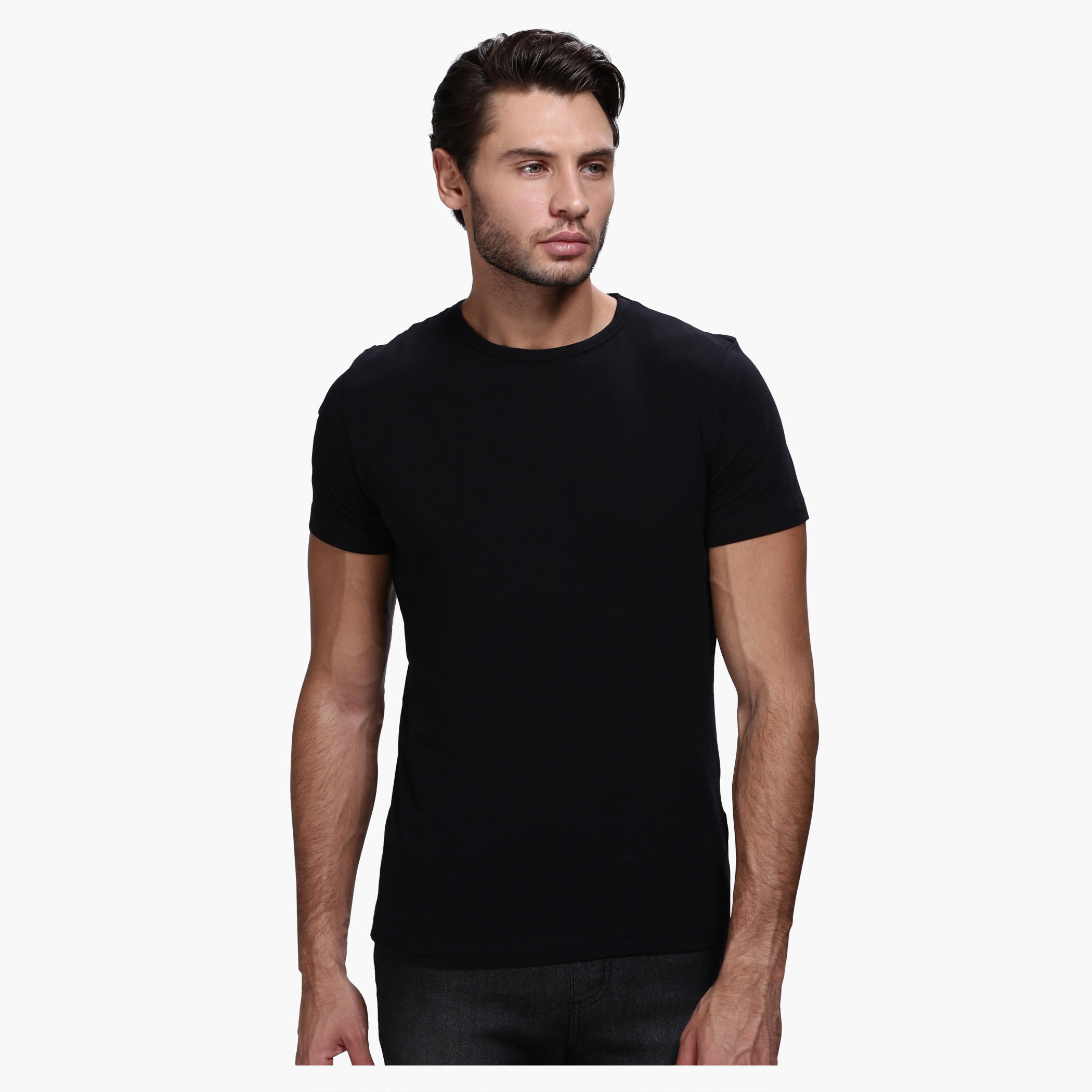Lee Cooper Round Neck T-Shirt with Short Sleeves in Slim Fit-men-clothing-tshirtsandpolos-tshirts-image-6