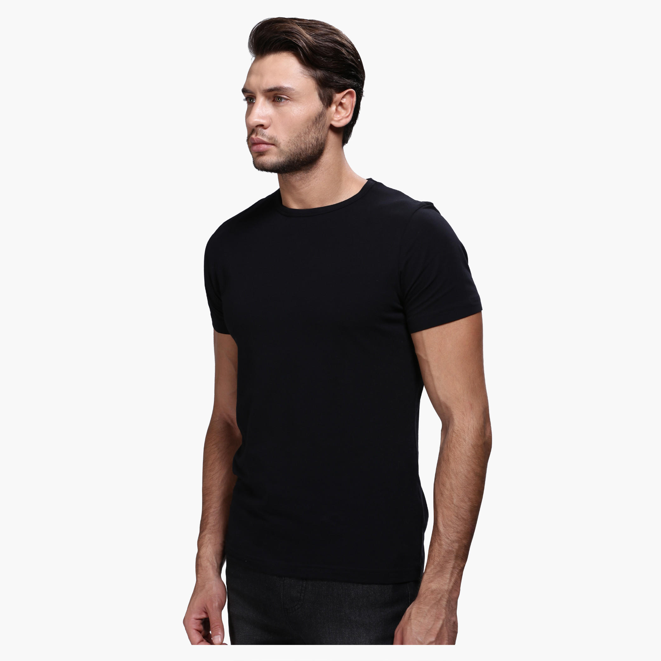Lee Cooper Round Neck T-Shirt with Short Sleeves in Slim Fit-men-clothing-tshirtsandpolos-tshirts-image-8