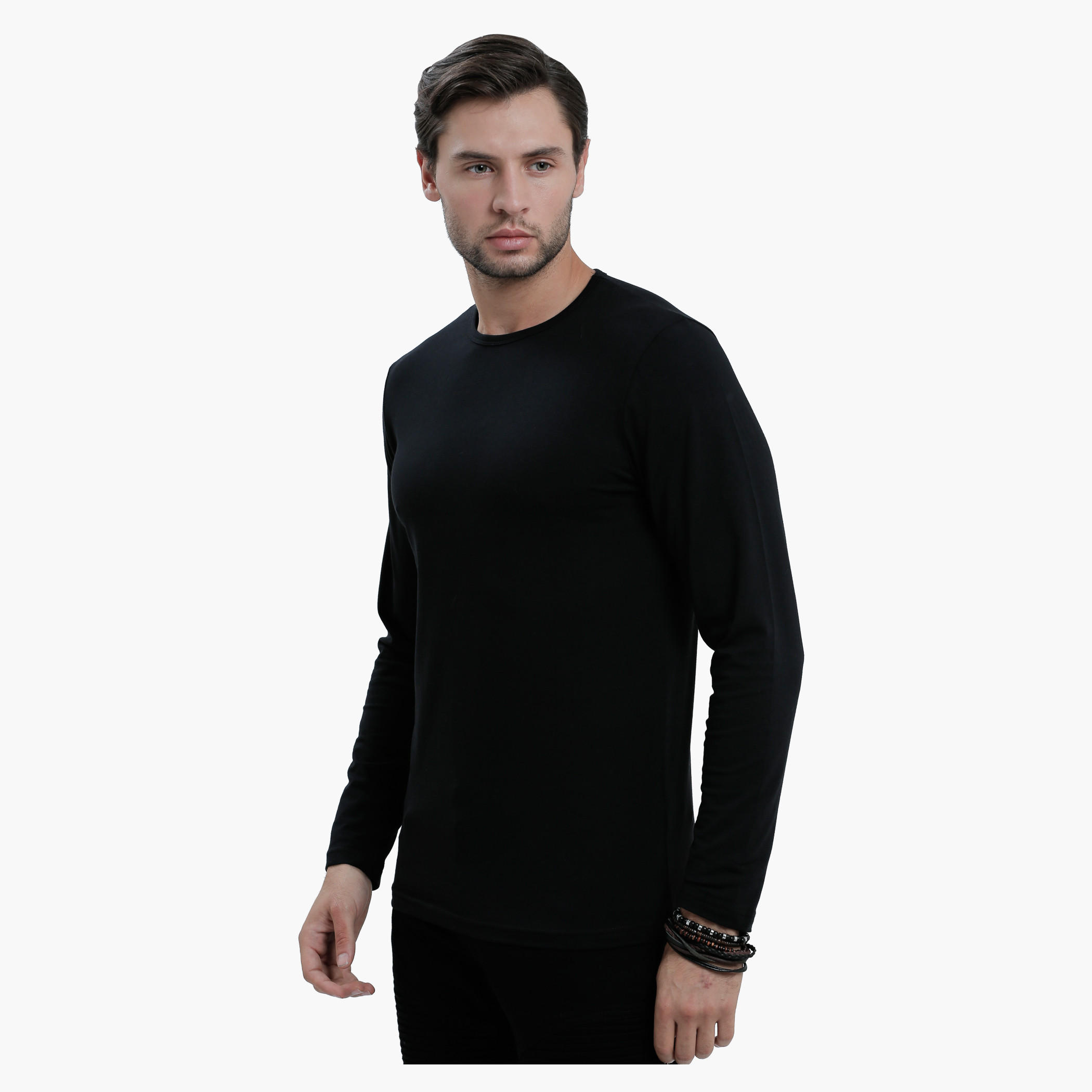 Lee Cooper Round Neck T-Shirt with Long Sleeves in Slim Fit-men-clothing-tshirtsandpolos-tshirts-image-3