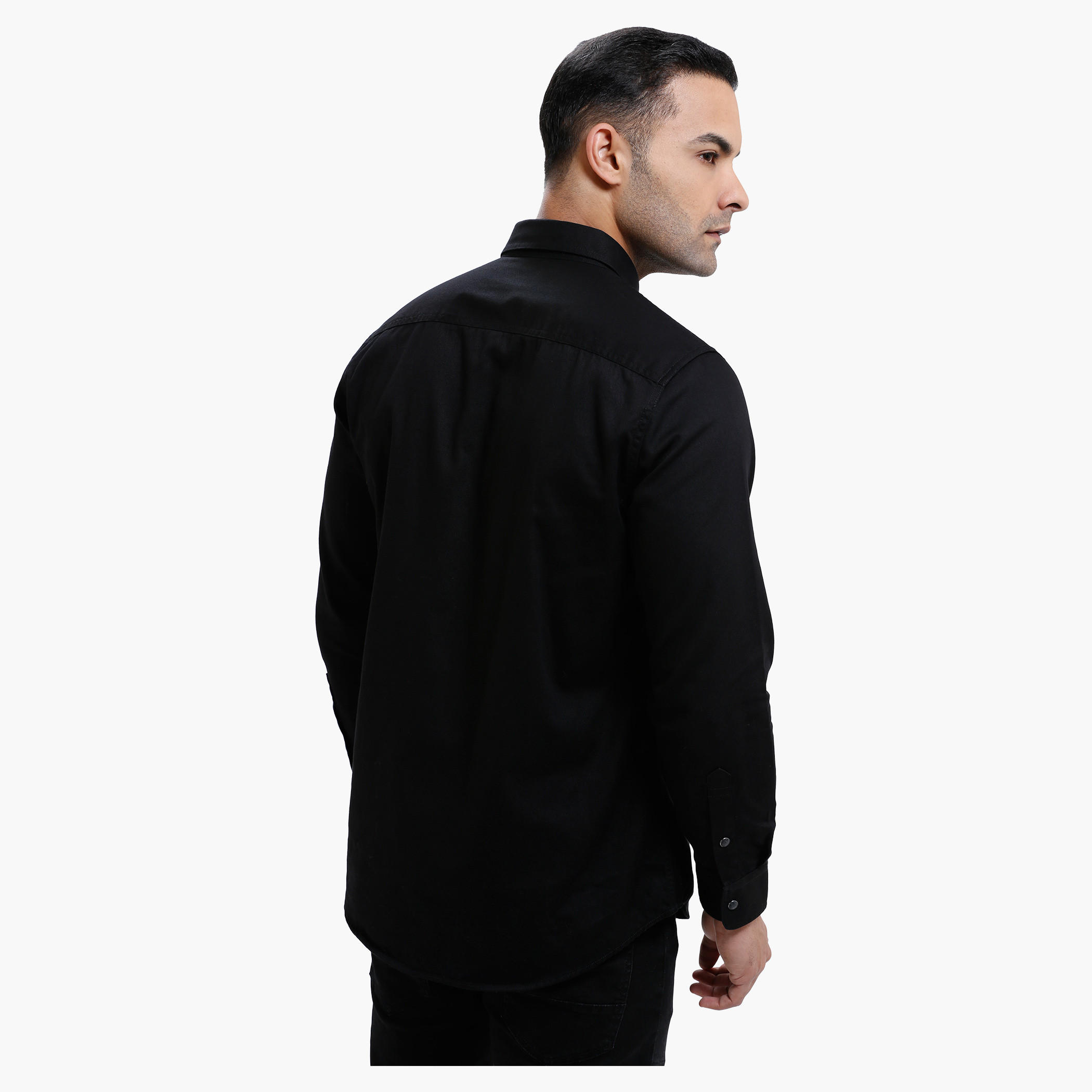 Lee Cooper Long Sleeves Cotton Shirt with Complete Placket-men-clothing-shirts-image-2