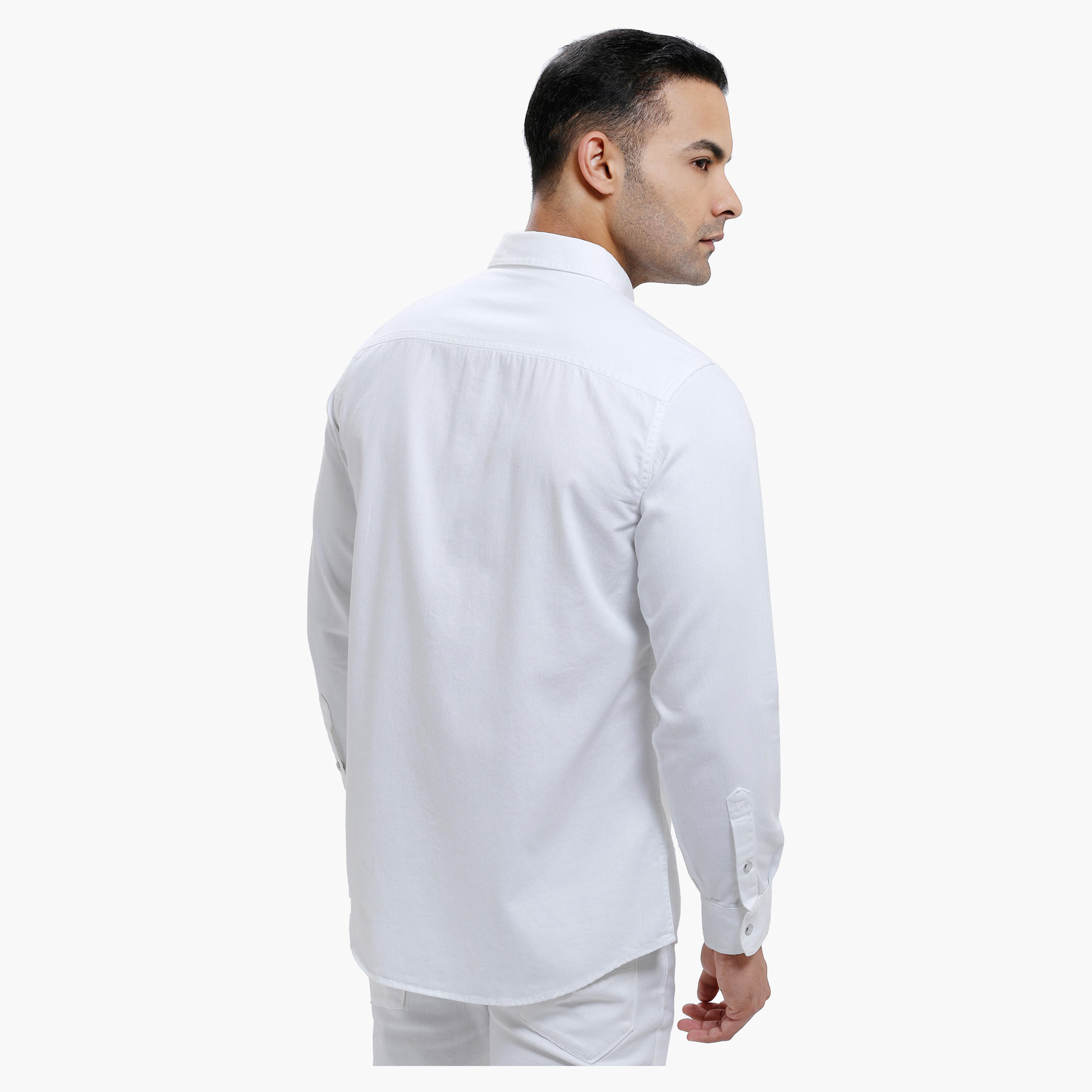 Lee Cooper Long Sleeves Cotton Shirt with Complete Placket-men-clothing-shirts-image-2