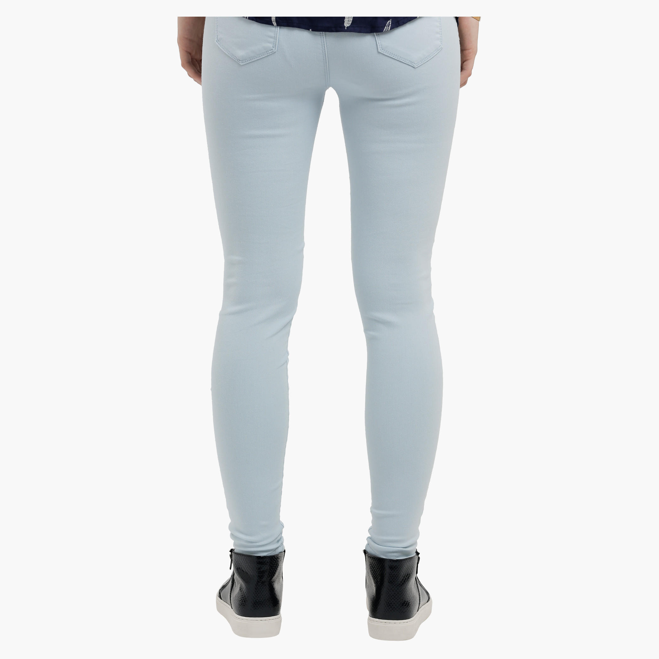 Lee Cooper Full Length Jeggings with Elasticised Waistband-women-clothing-bottoms-leggings-image-2