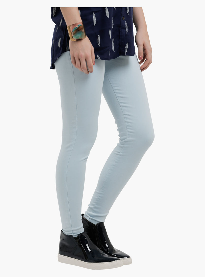 Lee Cooper Full Length Jeggings with Elasticised Waistband-women-clothing-bottoms-leggings-image-3