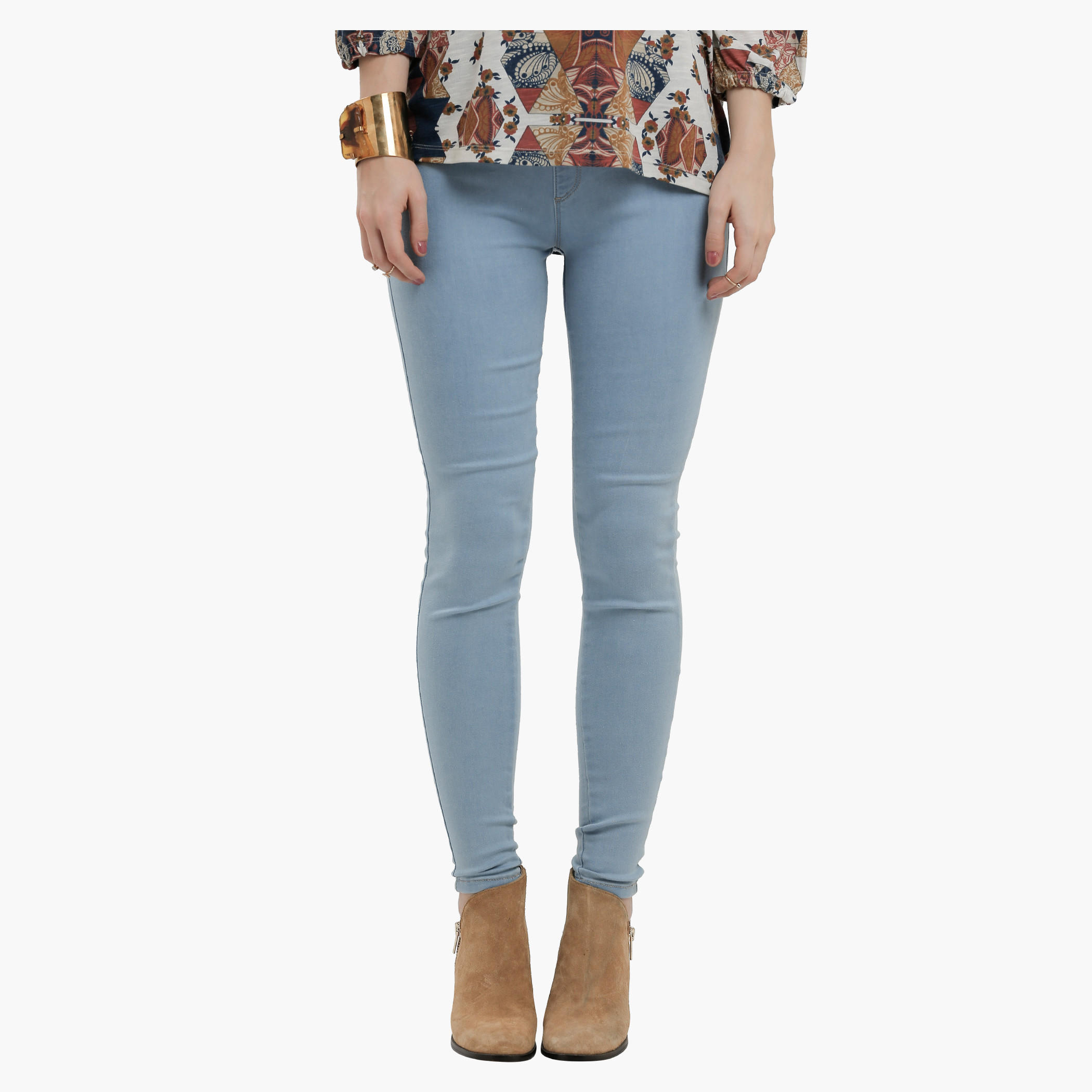Lee Cooper Full Length Jeggings with Elasticised Waistband-women-clothing-bottoms-leggings-image-1
