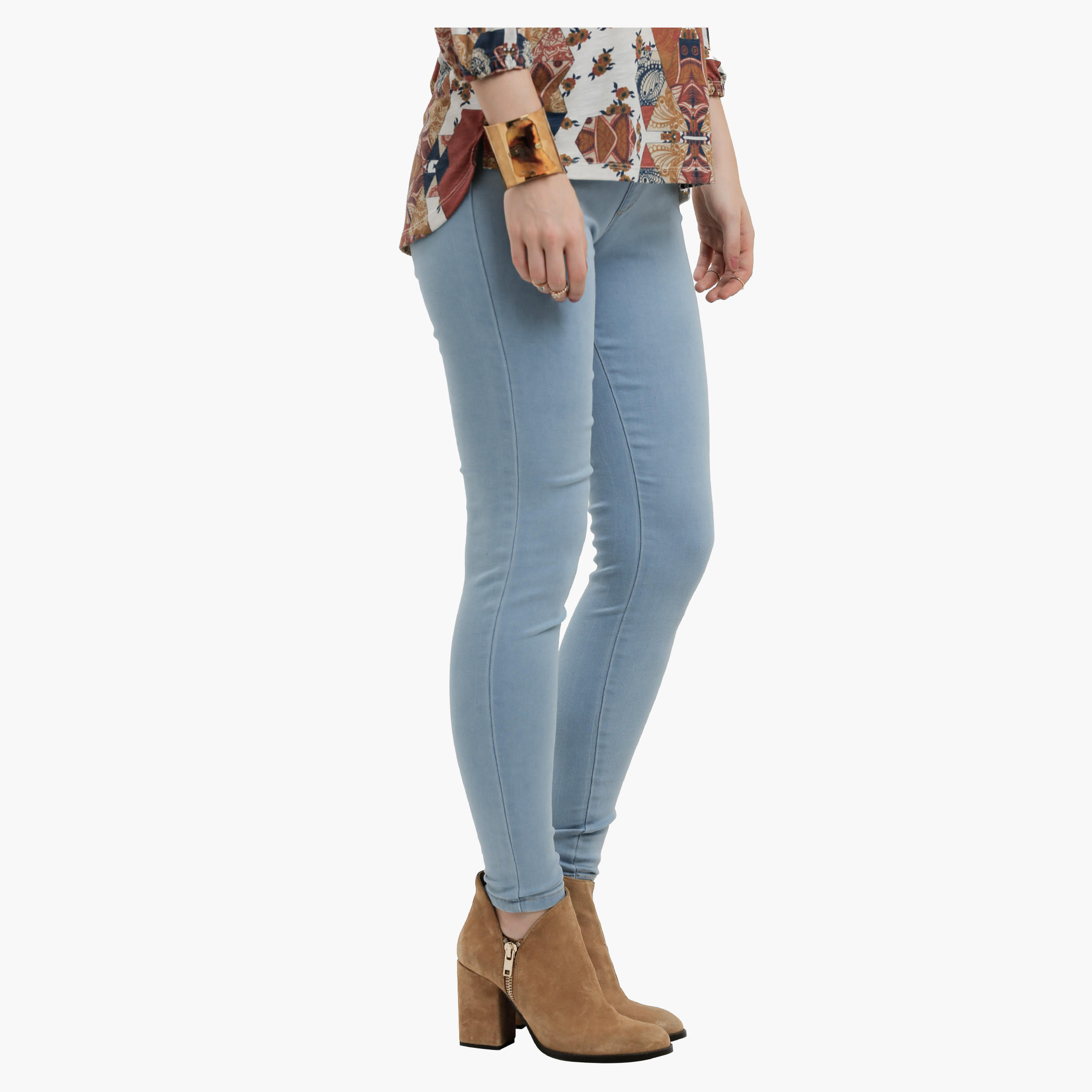 Lee Cooper Full Length Jeggings with Elasticised Waistband-women-clothing-bottoms-leggings-image-3