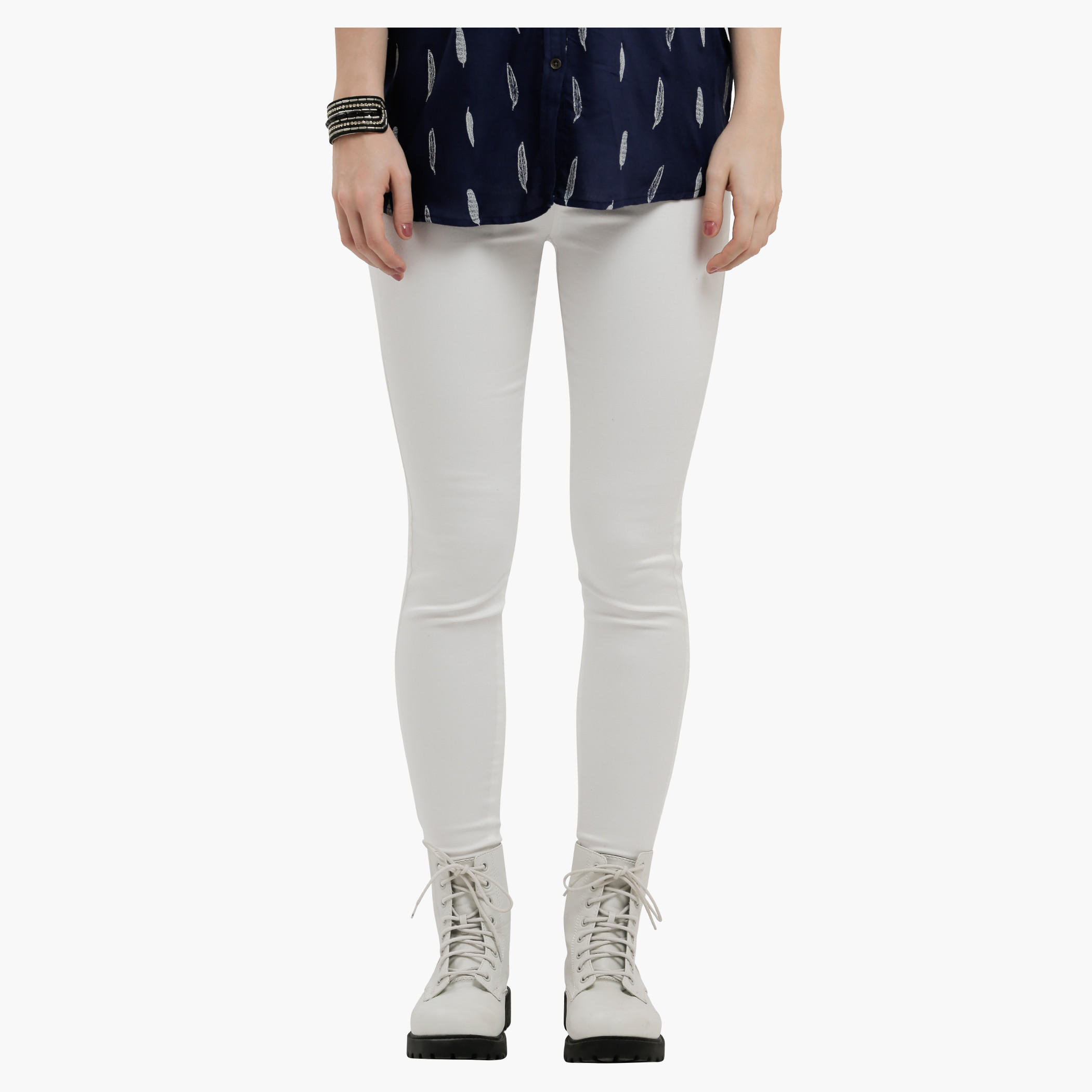 Lee Cooper Full Length Leggings with Elasticised Waistband-women-clothing-bottoms-leggings-image-1