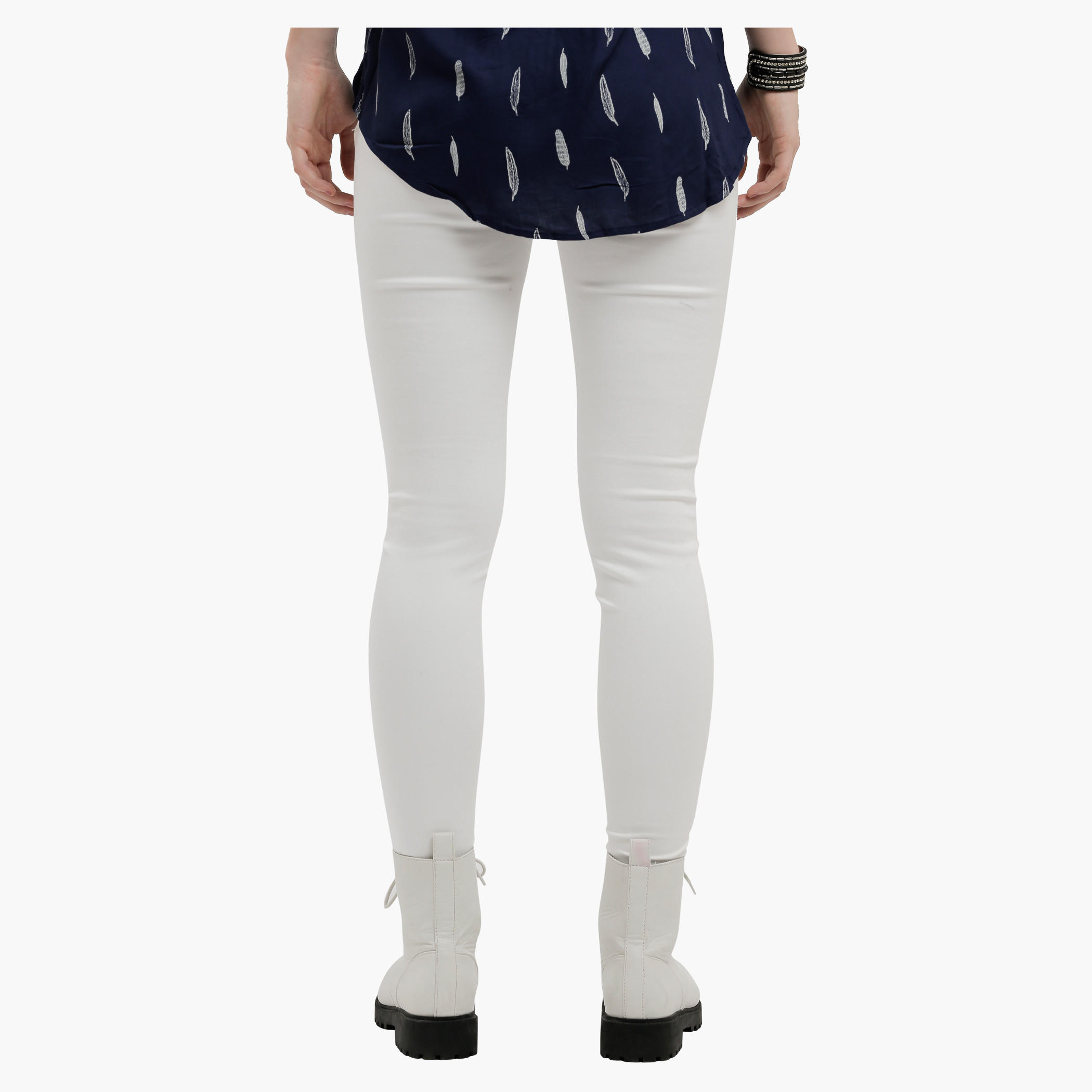 Lee Cooper Full Length Leggings with Elasticised Waistband-women-clothing-bottoms-leggings-image-2