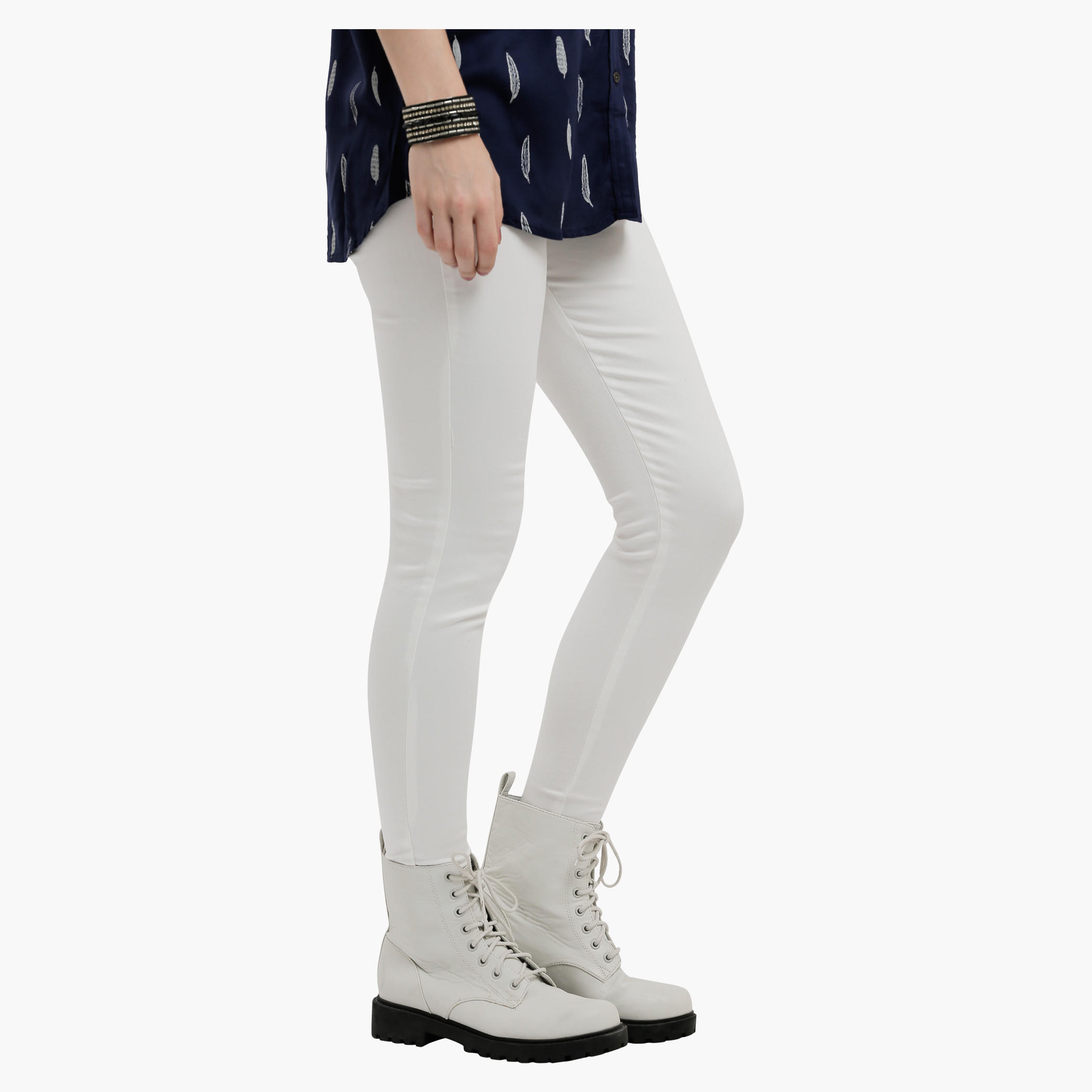 Lee Cooper Full Length Leggings with Elasticised Waistband-women-clothing-bottoms-leggings-image-3