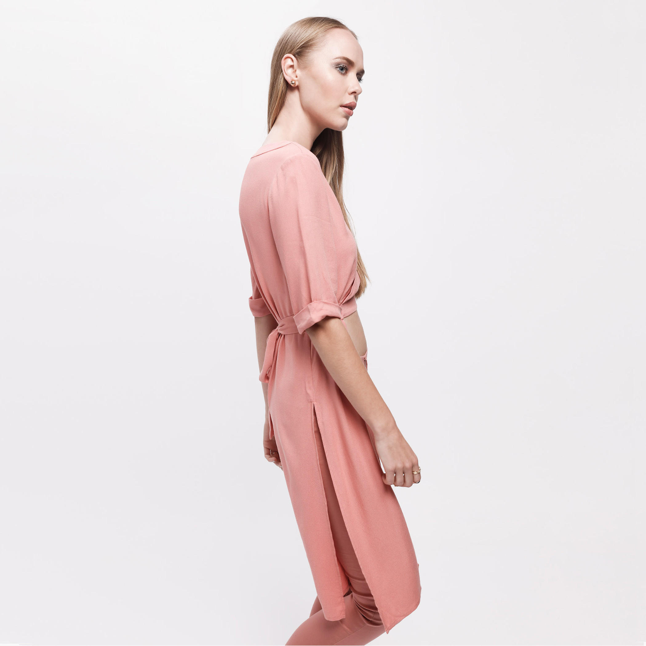 High Low Wrap Top with Surplice Neck-women-clothing-shirtsandblouses-blouses-image-3