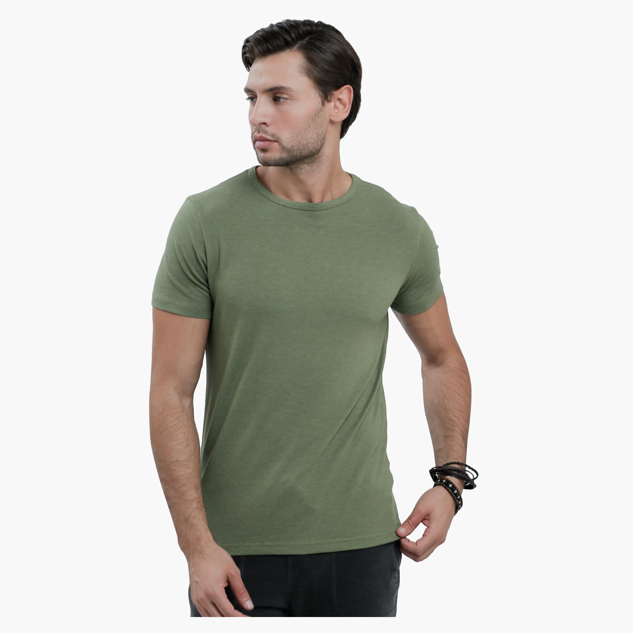 Lee Cooper Round Neck T-Shirt with Short Sleeves in Slim Fit-men-clothing-tshirtsandpolos-tshirts-image-6
