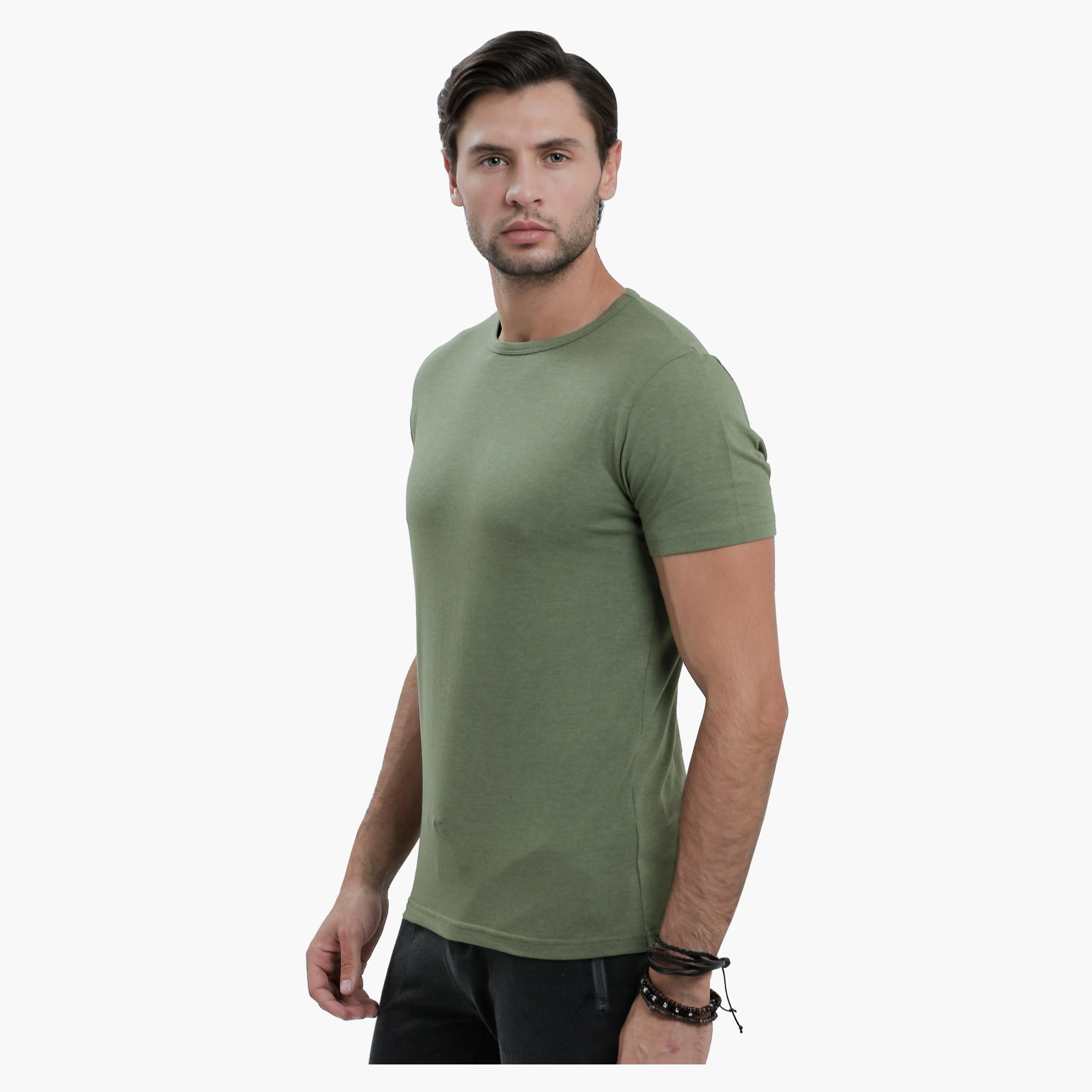 Lee Cooper Round Neck T-Shirt with Short Sleeves in Slim Fit-men-clothing-tshirtsandpolos-tshirts-image-8