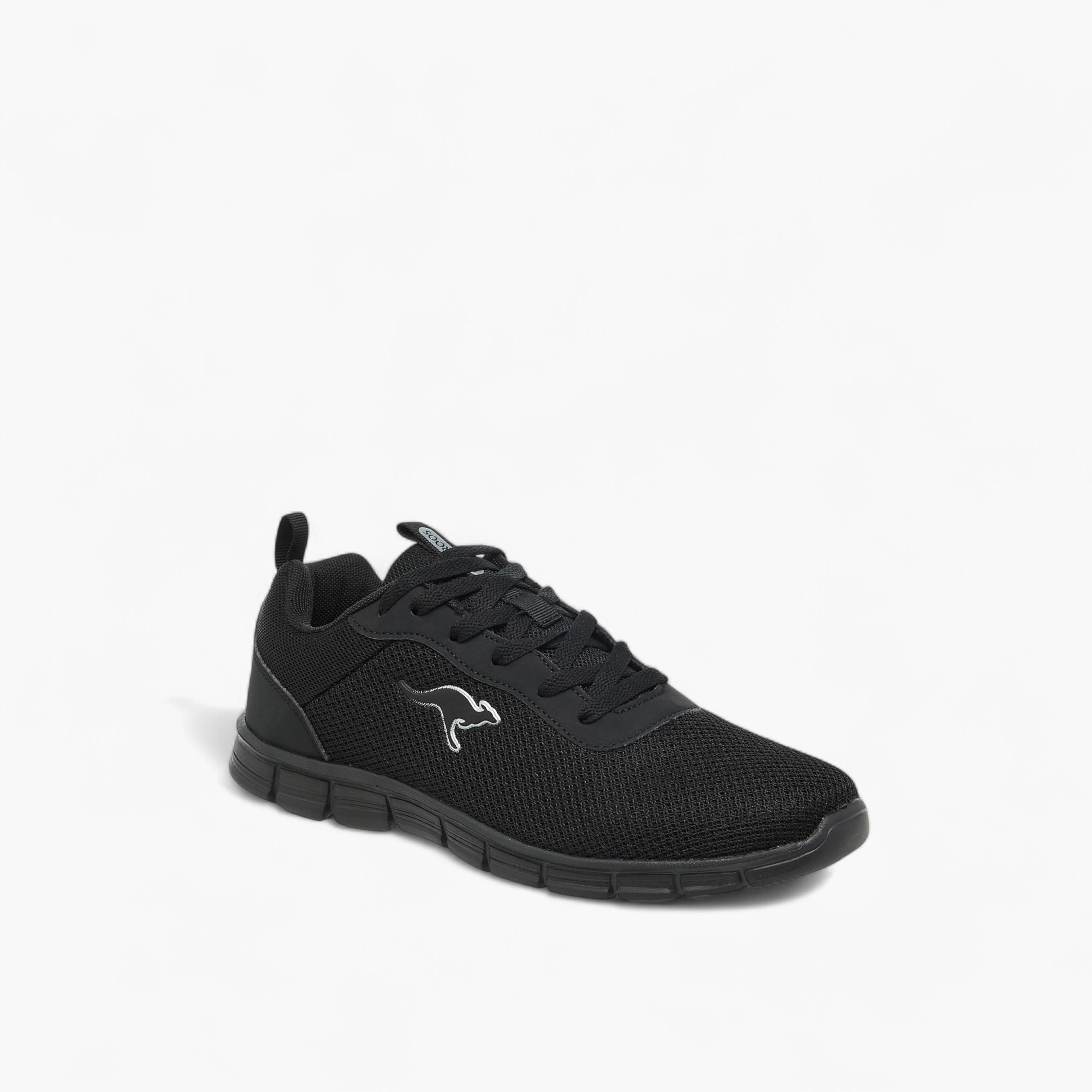 KangaROOS Women's Logo Applique Sports Shoes with Lace-Up Closure-women-shoes-sports-image-2
