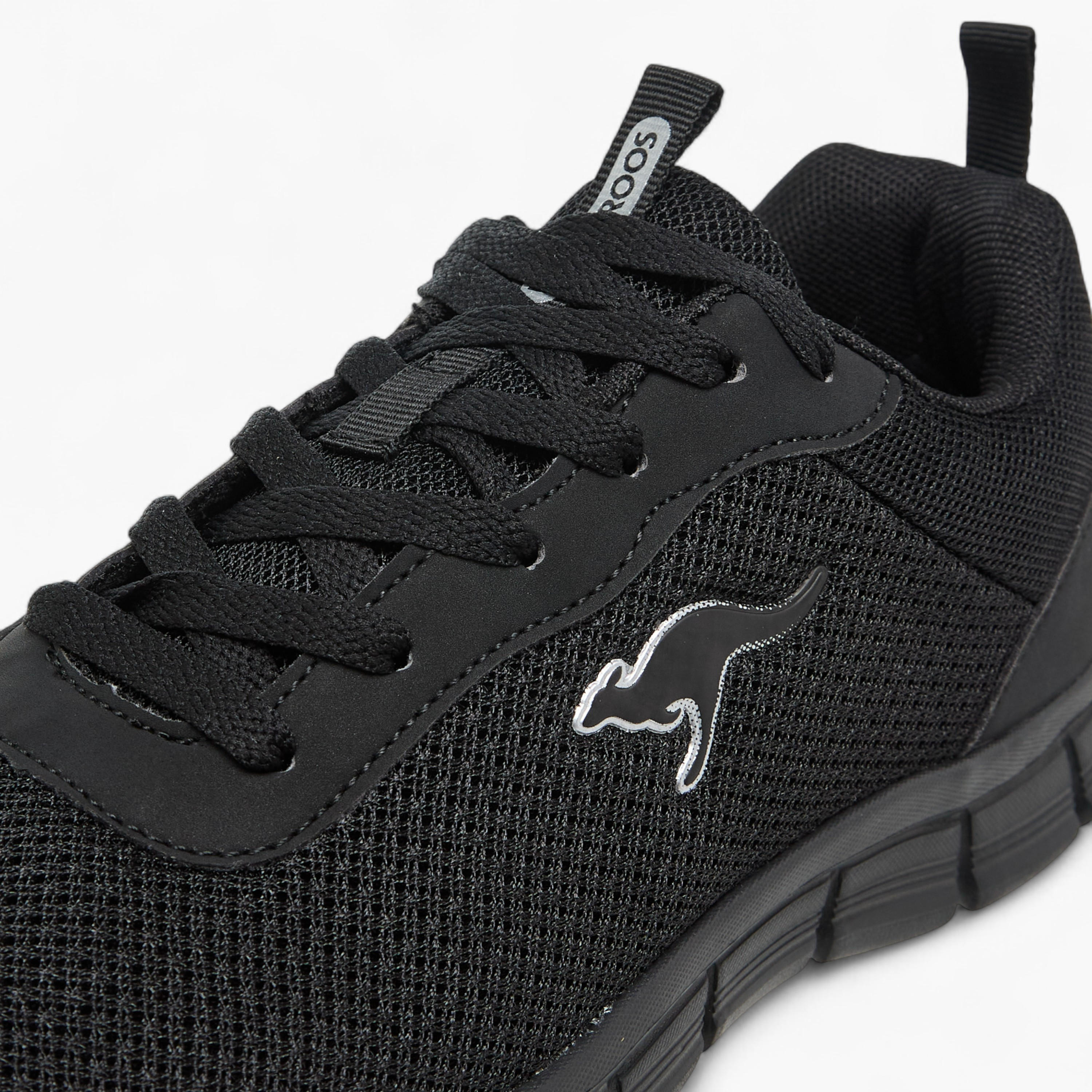 KangaROOS Women's Logo Applique Sports Shoes with Lace-Up Closure-women-shoes-sports-image-4