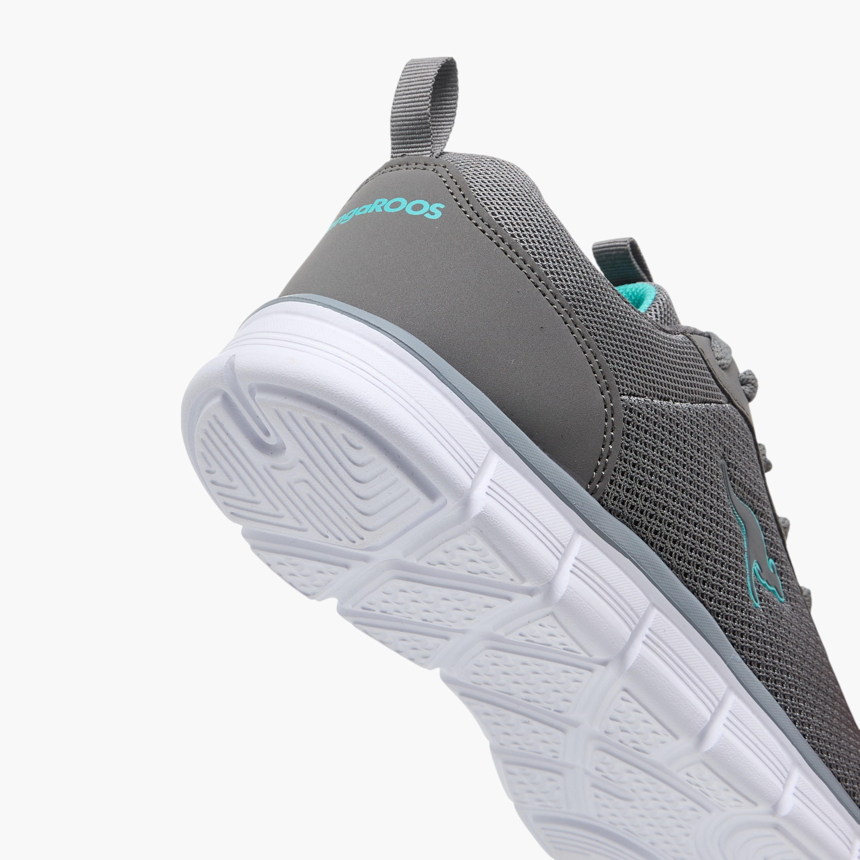 KangaROOS Women's Logo Applique Sports Shoes with Lace-Up Closure-women-shoes-sports-image-4
