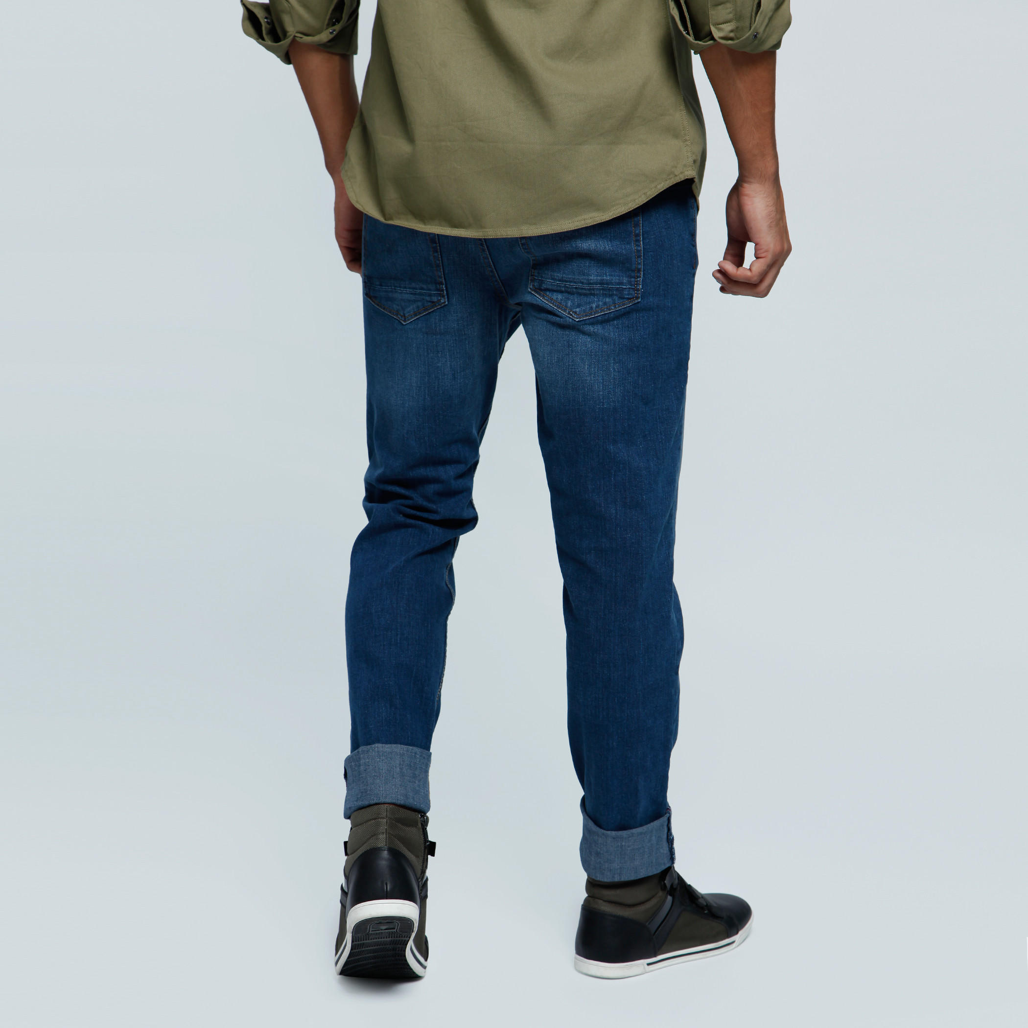 Lee Cooper Full Length Denim Pants with Button Closure-men-clothing-bottoms-jeans-image-4