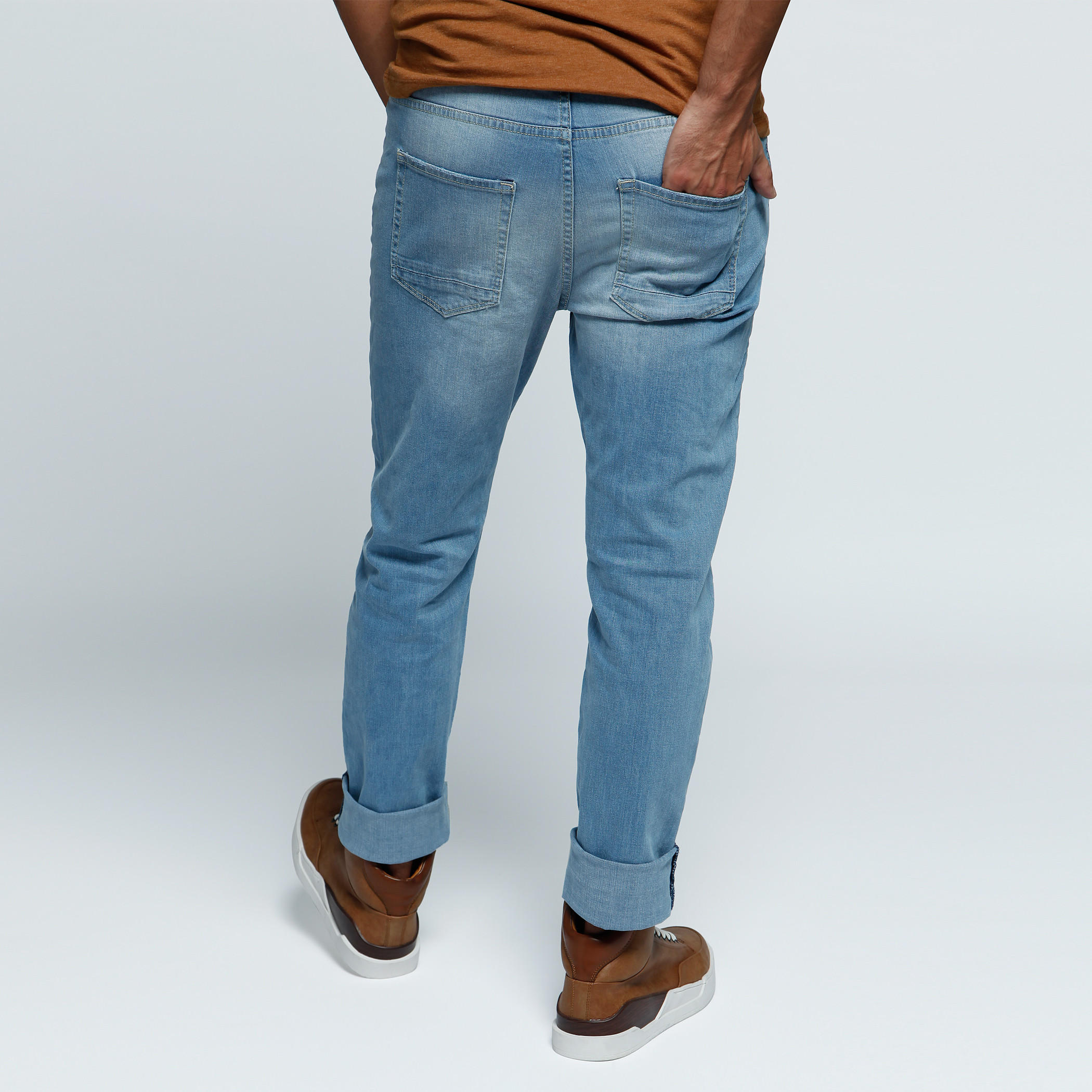 Lee Cooper Full Length Denim Pants with Button Closure-men-clothing-bottoms-jeans-image-4