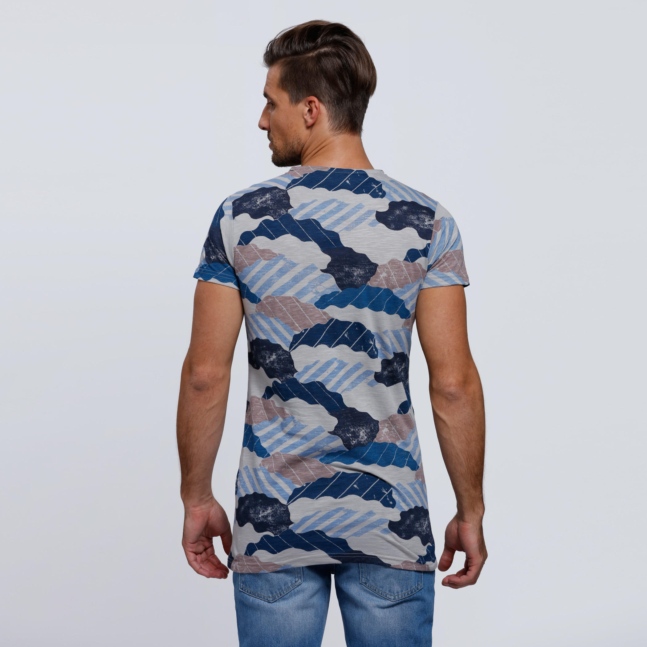 Printed T-Shirt with Short Sleeves-men-clothing-tshirtsandpolos-tshirts-image-2