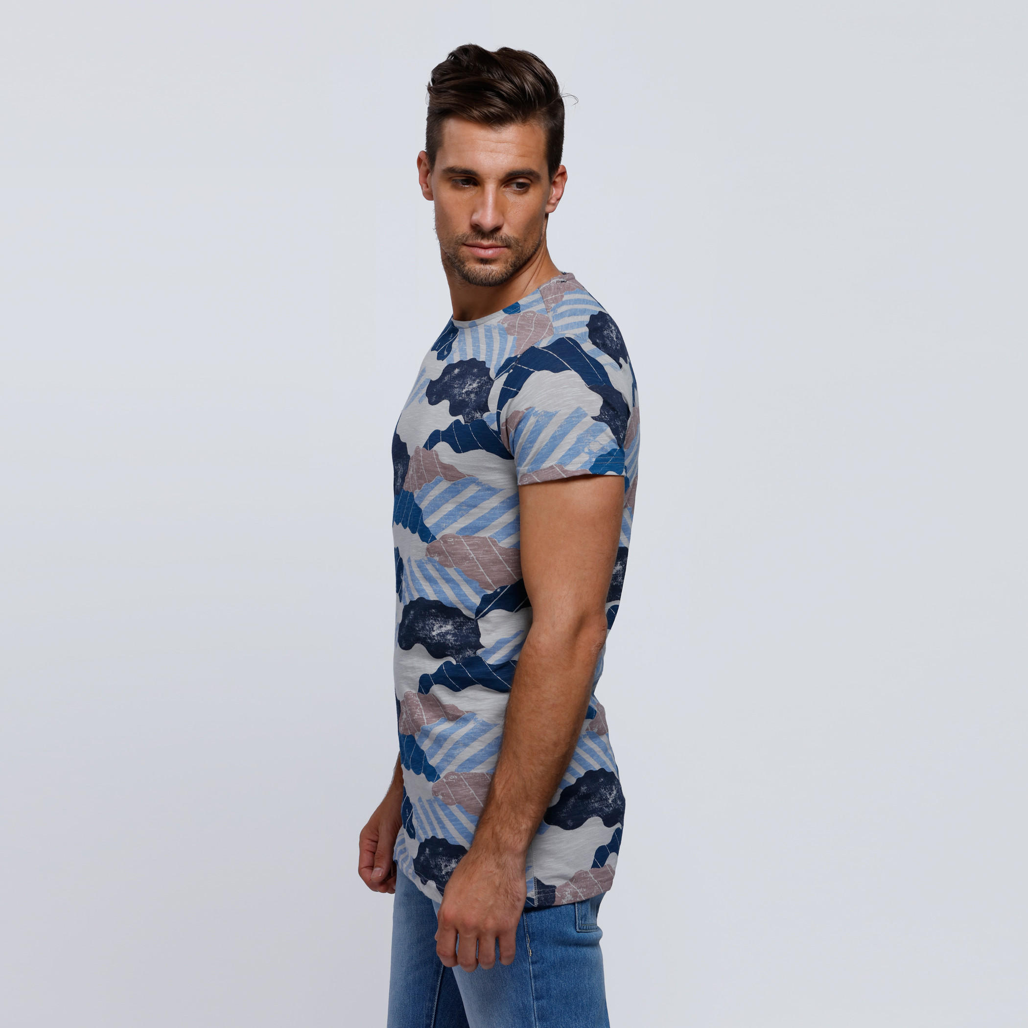 Printed T-Shirt with Short Sleeves-men-clothing-tshirtsandpolos-tshirts-image-3