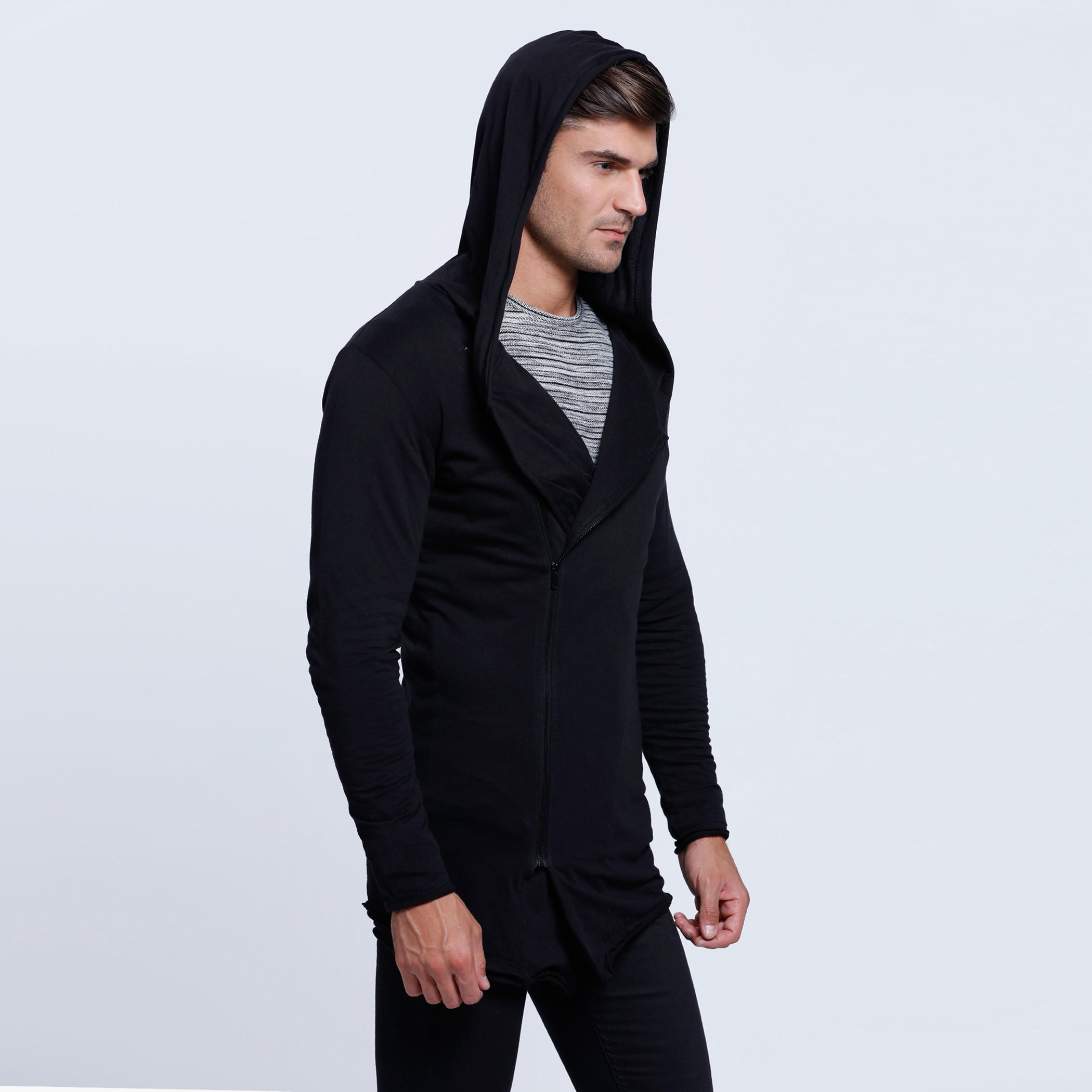Lee Cooper Biker Waterfall Jacket with Long Sleeves-men-clothing-jacketsandblazers-jackets-image-3