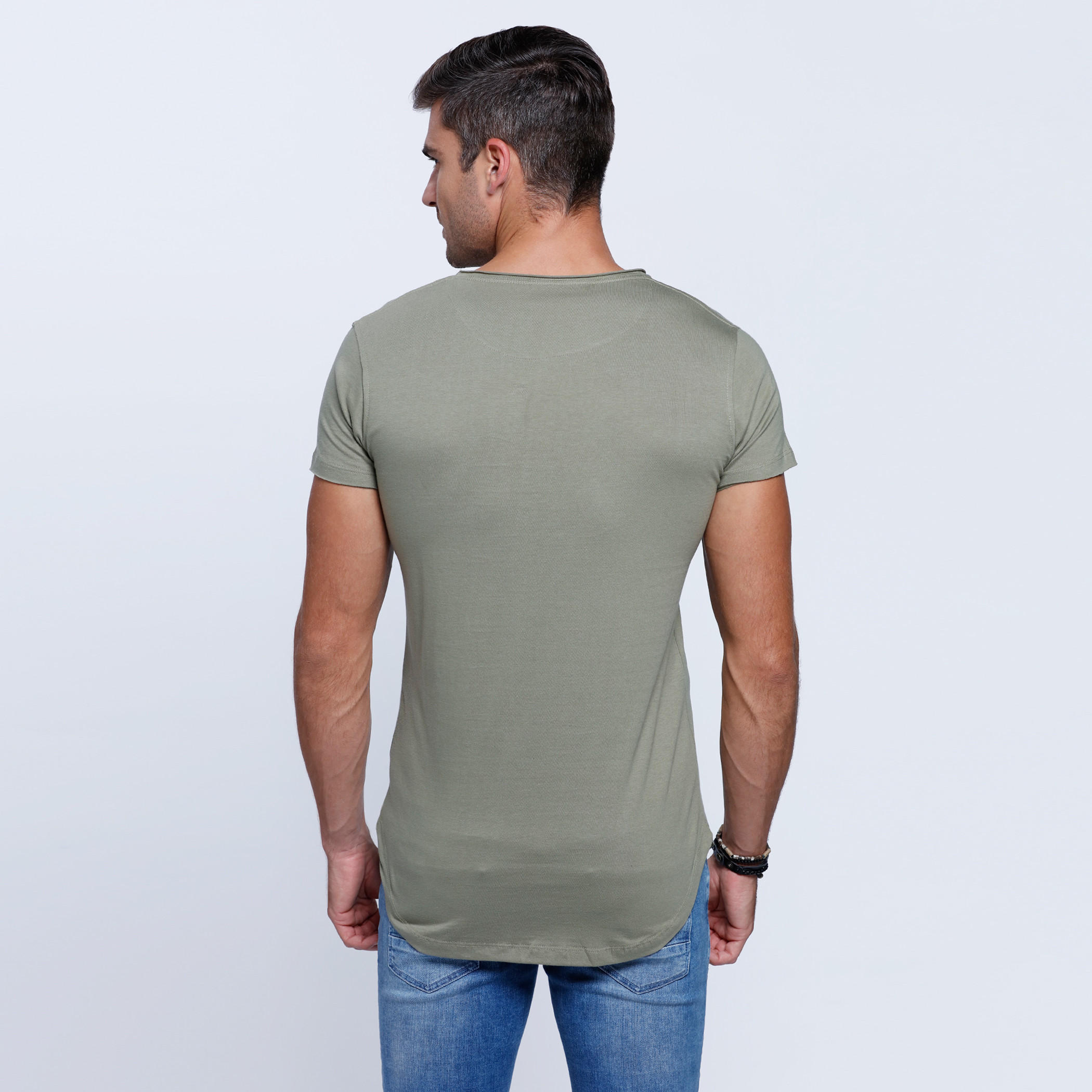 Lee Cooper Crew Neck T-Shirt with Short Sleeves-men-clothing-tshirtsandpolos-tshirts-image-2