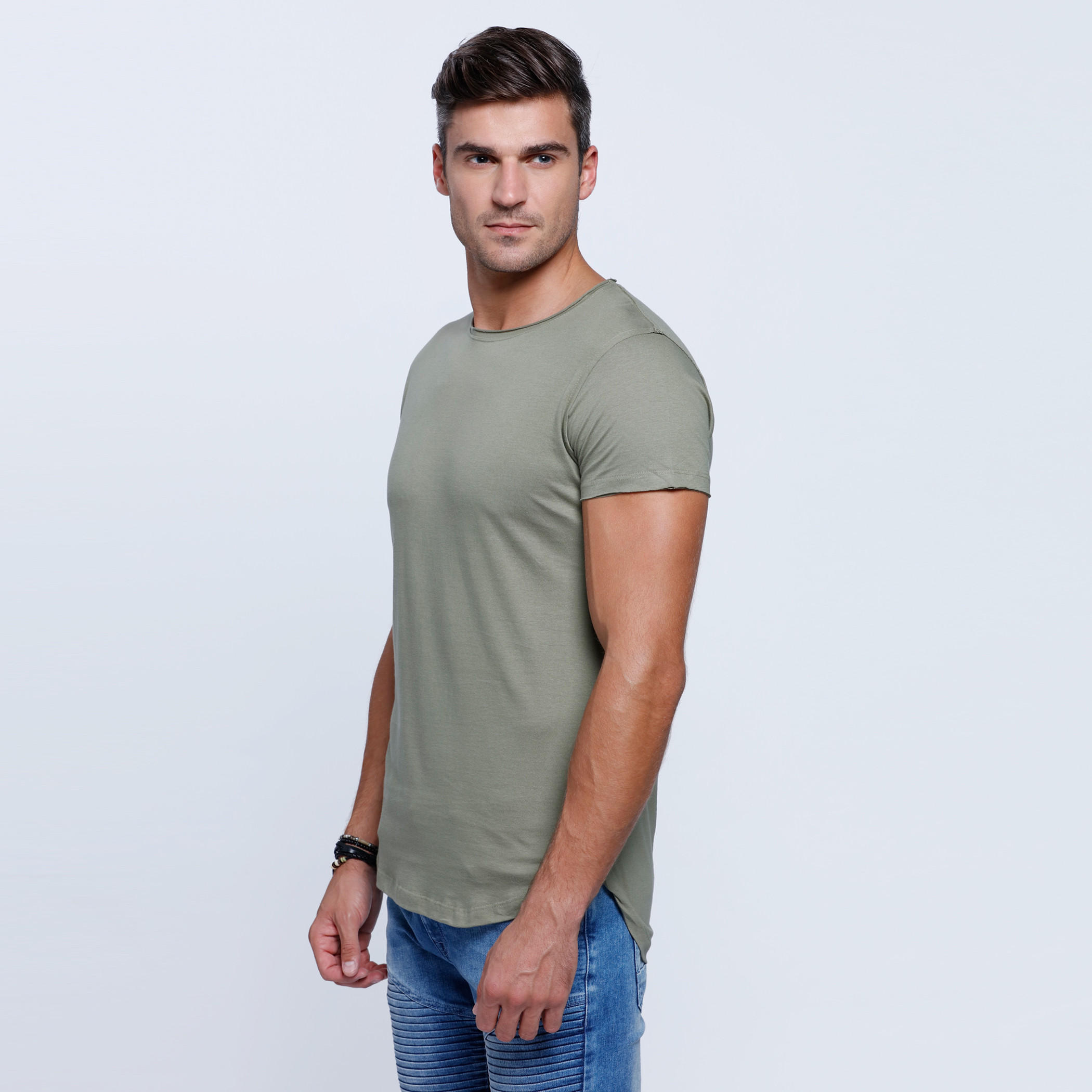 Lee Cooper Crew Neck T-Shirt with Short Sleeves-men-clothing-tshirtsandpolos-tshirts-image-3