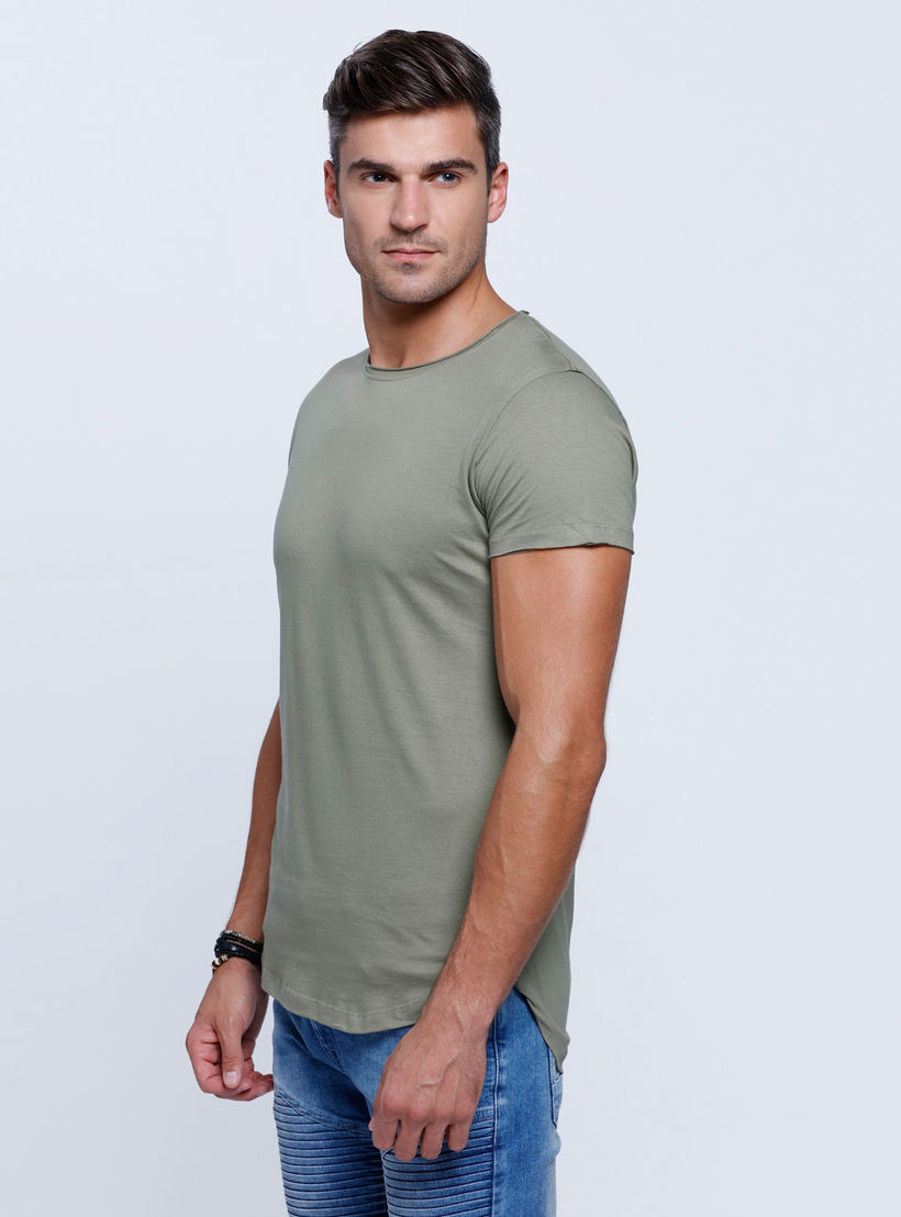 Lee Cooper Crew Neck T-Shirt with Short Sleeves-men-clothing-tshirtsandpolos-tshirts-image-3
