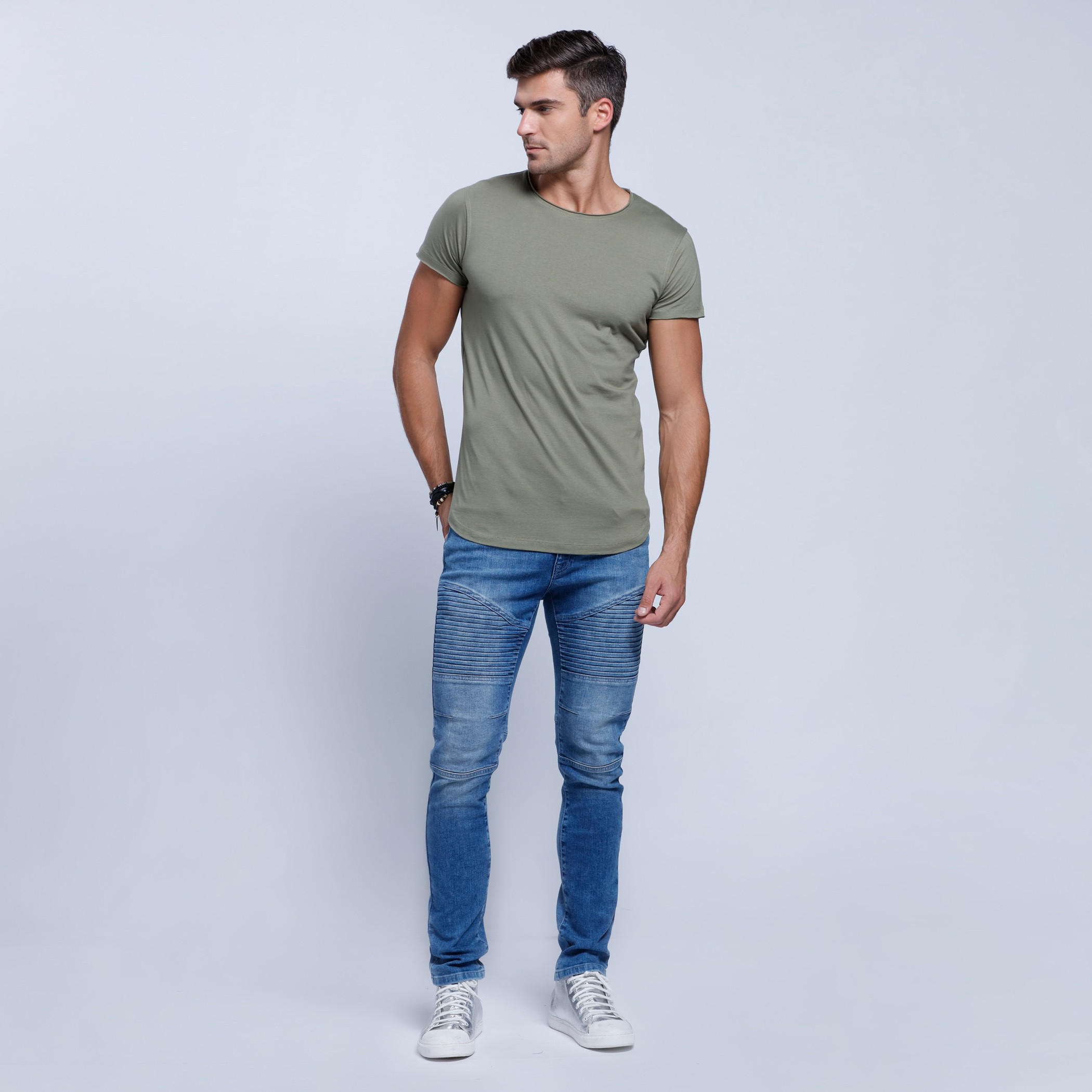 Lee Cooper Crew Neck T-Shirt with Short Sleeves-men-clothing-tshirtsandpolos-tshirts-image-5