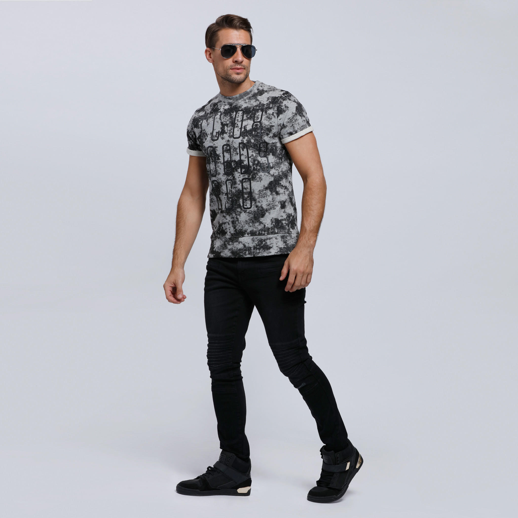 Lee Cooper Printed Short Sleeves T-Shirt with Round Neckline-men-clothing-tshirtsandpolos-tshirts-image-5