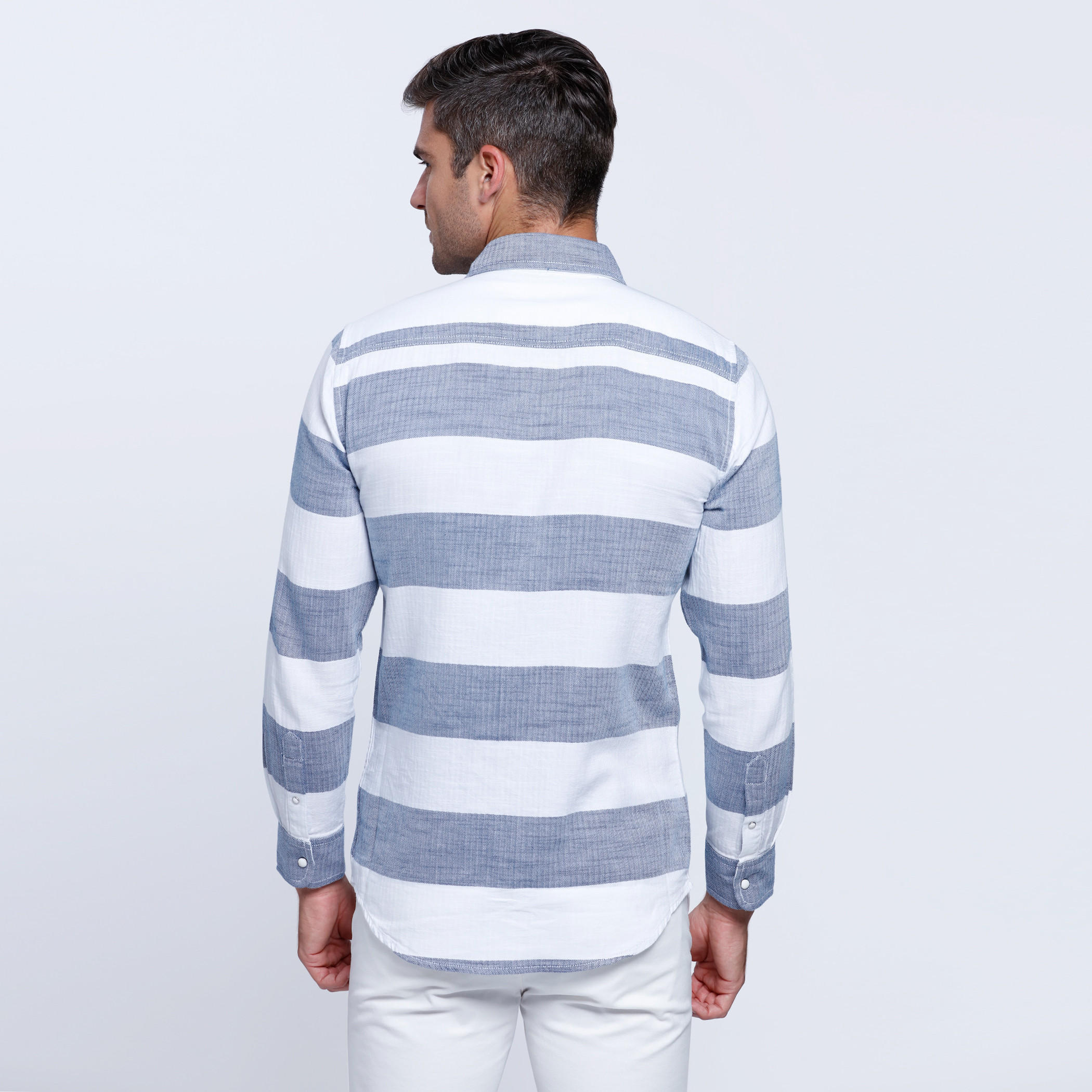 Lee Cooper Striped Shirt with Long Sleeves-men-clothing-shirts-image-2