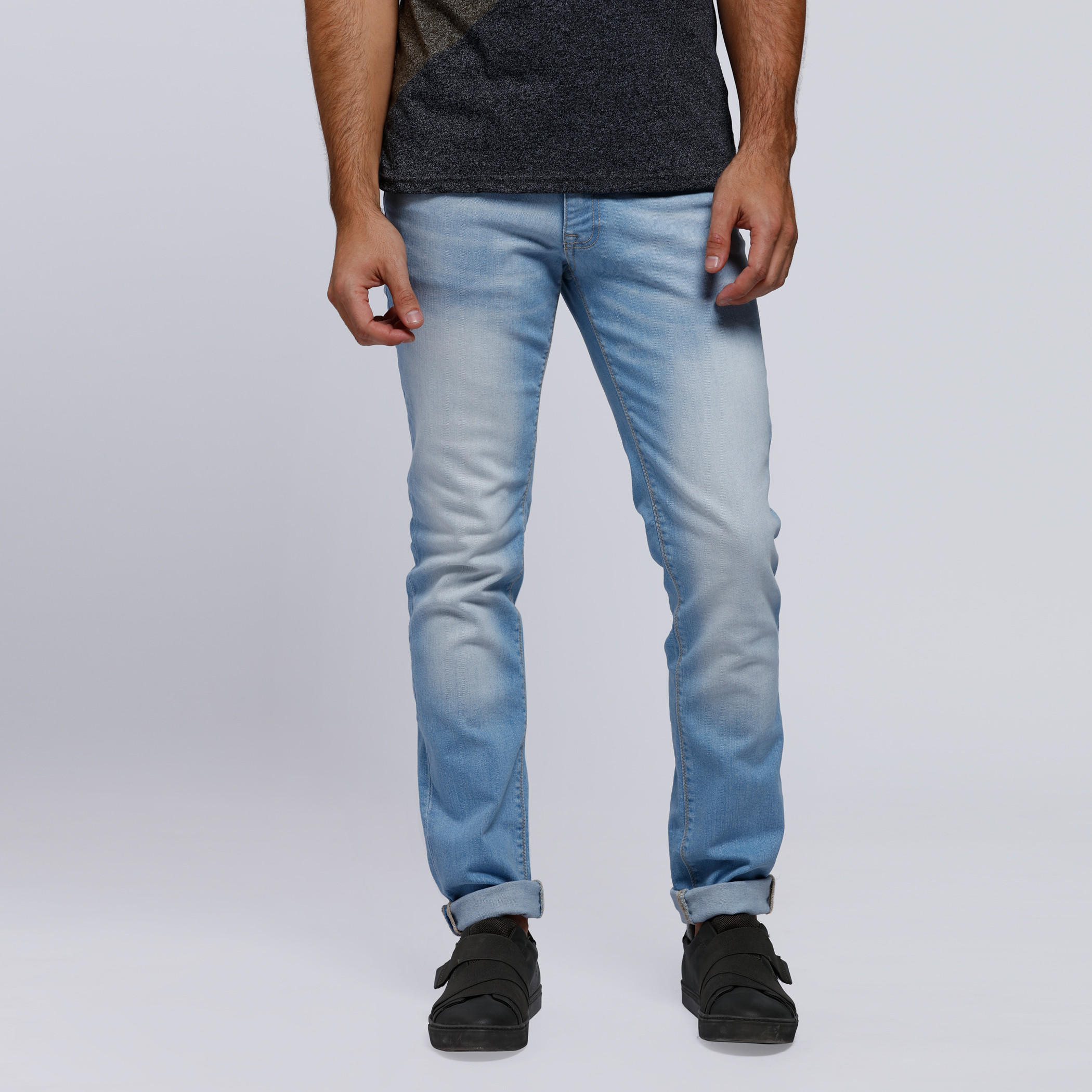 Full Length Jeans with Button Closure-men-clothing-bottoms-jeans-image-1
