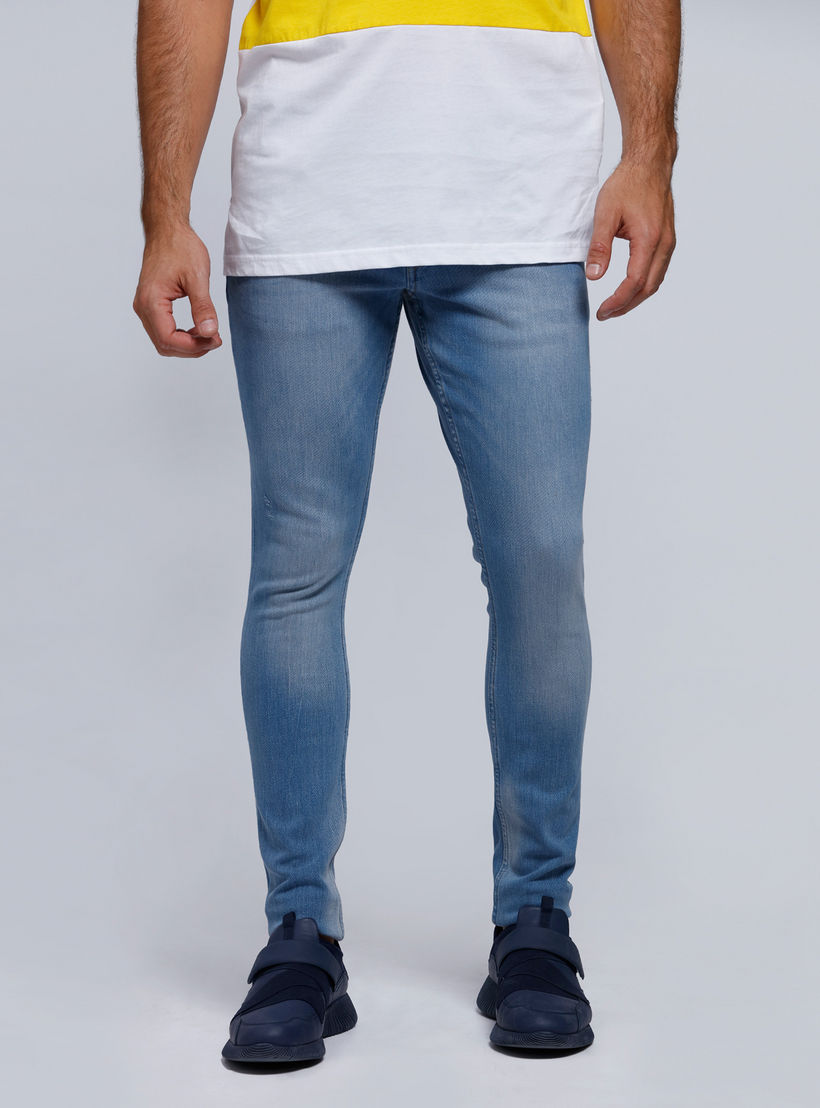 Lee Cooper Full-Length Jeans with Button Closure-men-clothing-bottoms-jeans-image-1