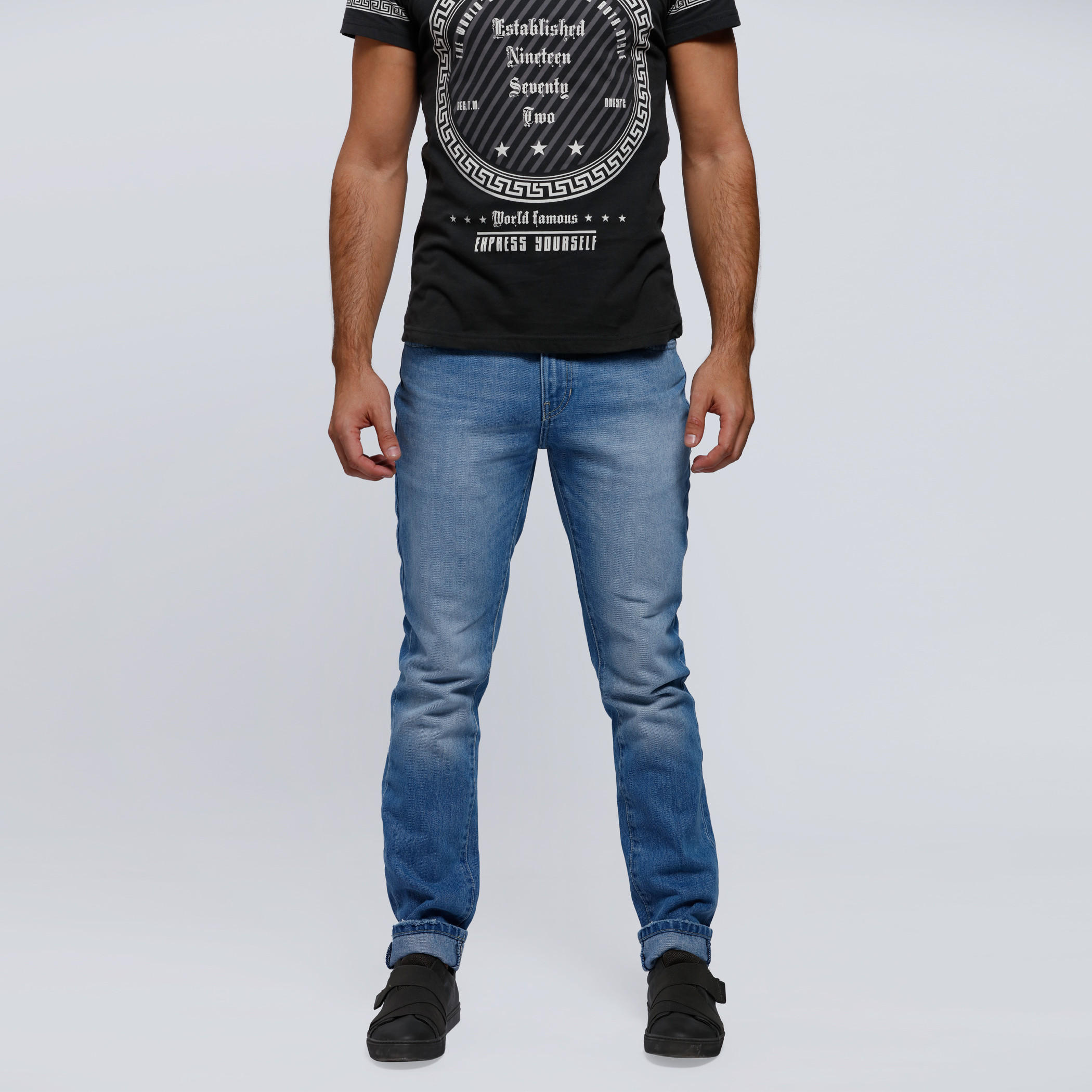 Full Length Jeans with Button Closure-men-clothing-bottoms-jeans-image-1